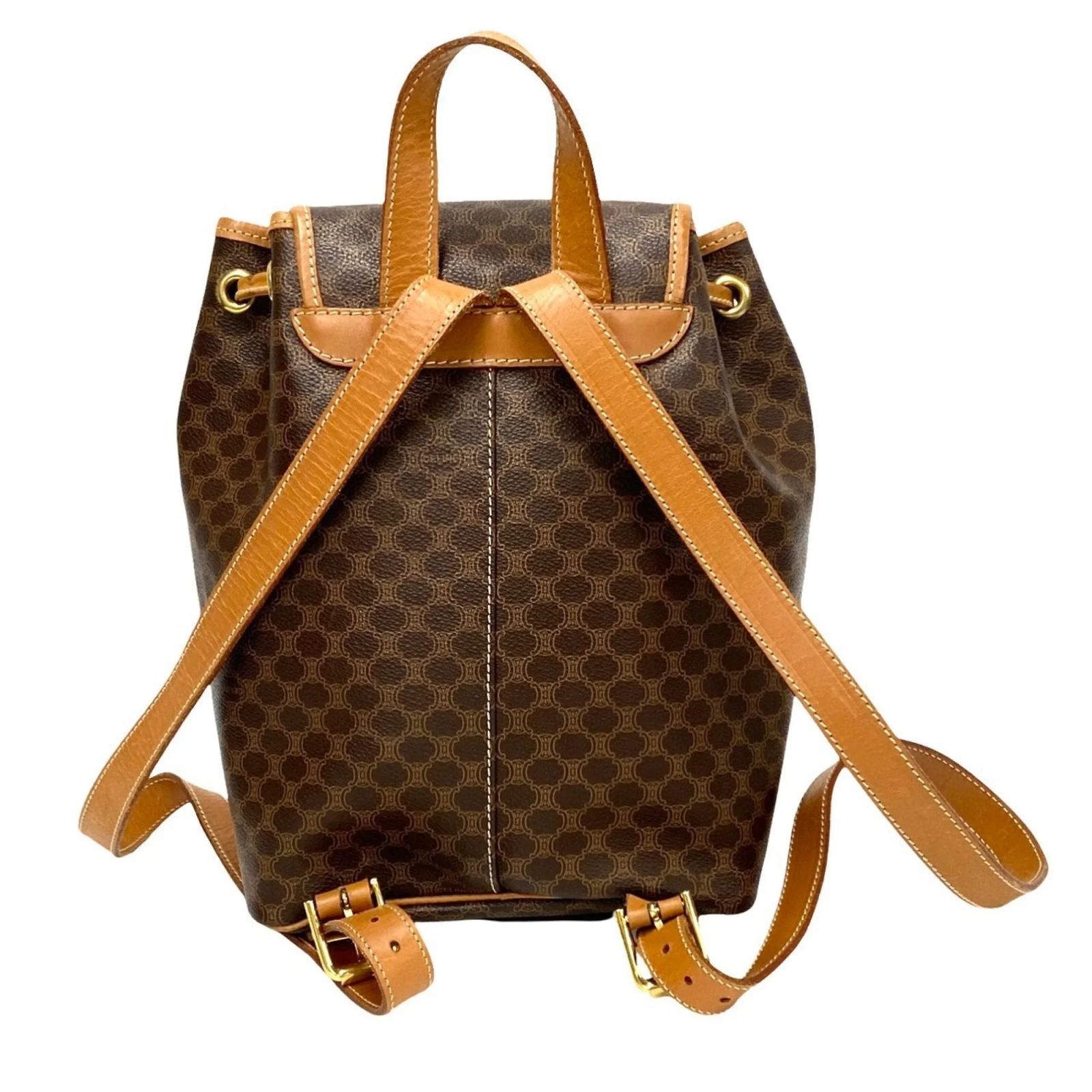 Celine Vintage Macadam Blason Triomphe Pattern Leather  display picture 3