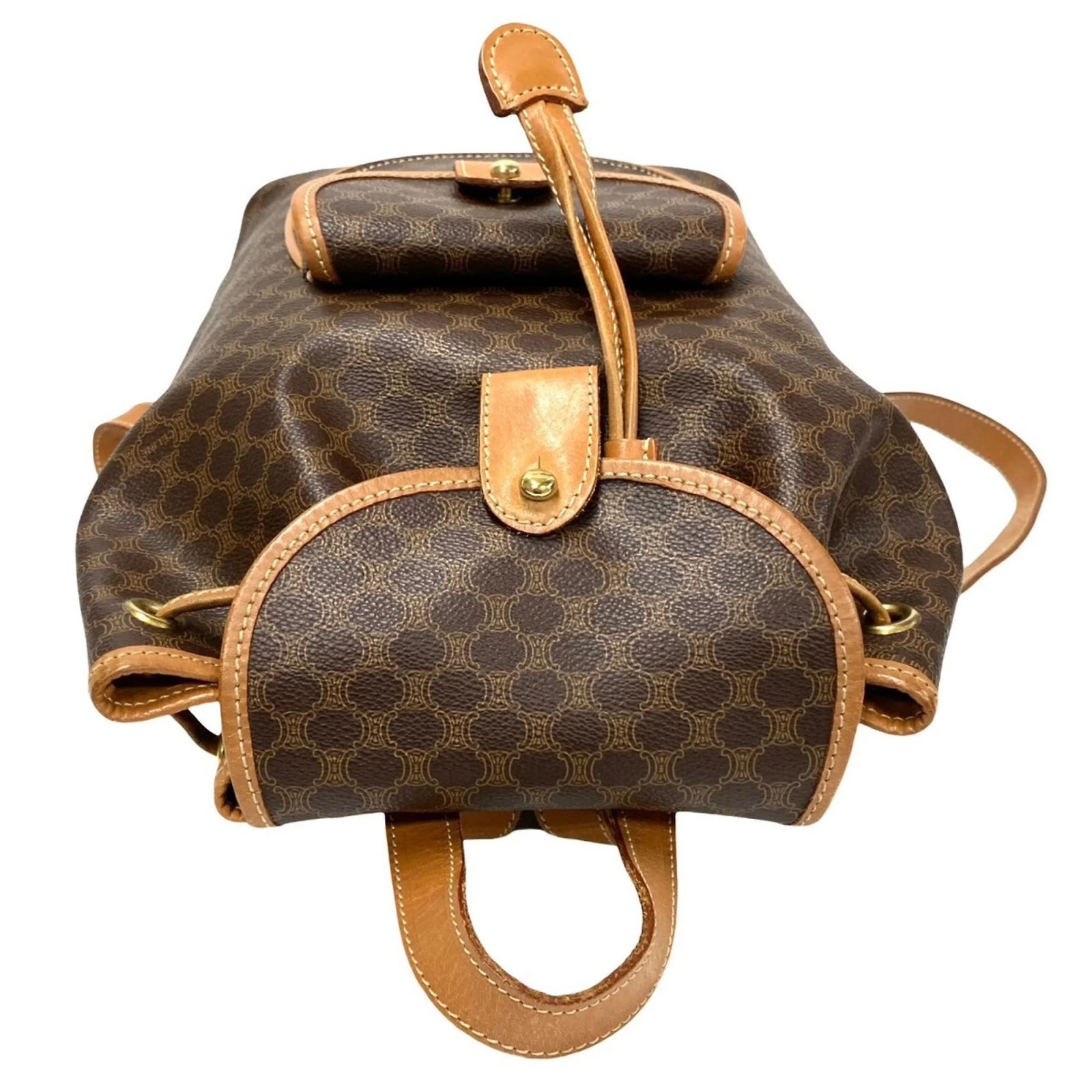 Céline Celine Macadam Blason Triomphe Pattern Leather 