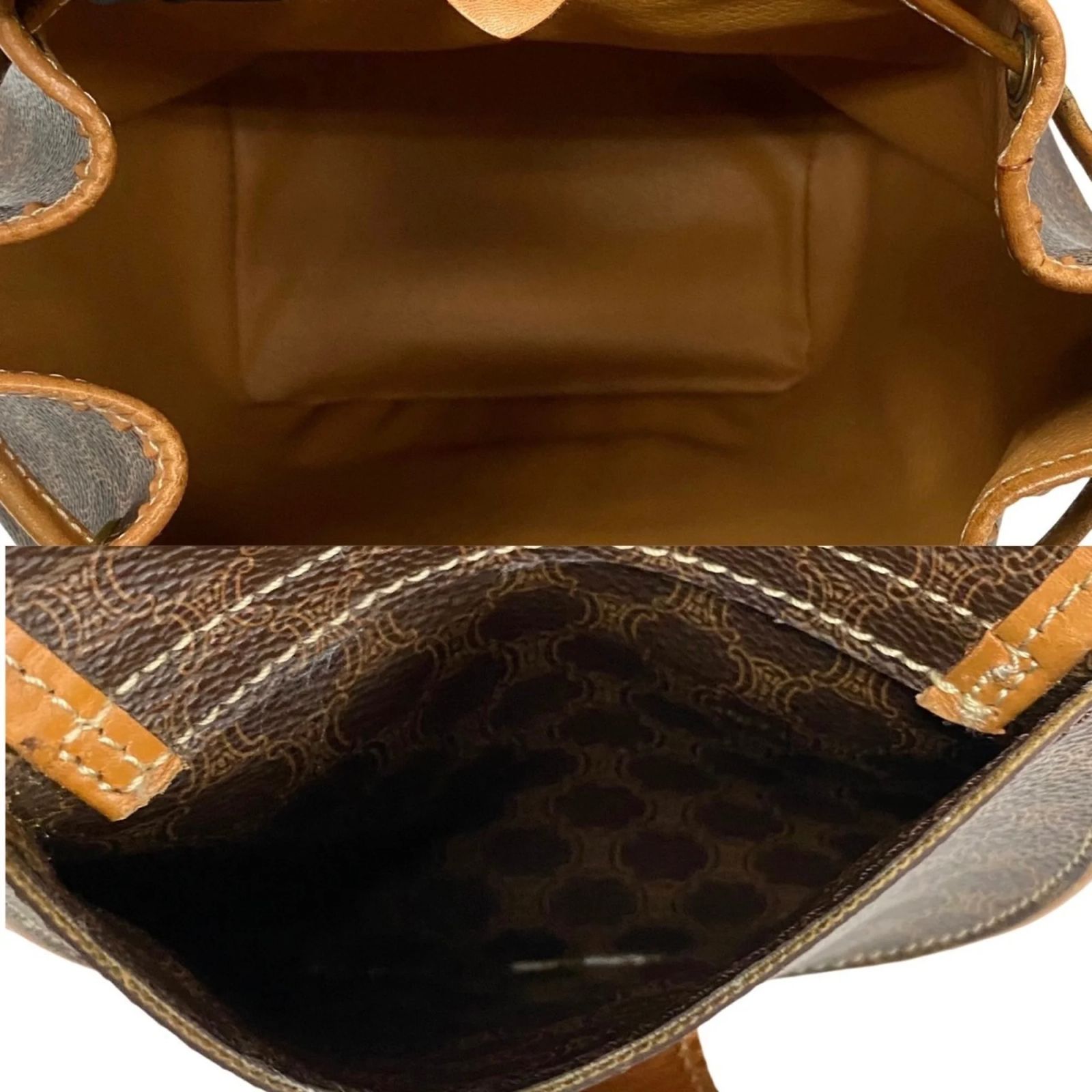 Celine Vintage Macadam Blason Triomphe Pattern Leather  display picture 2