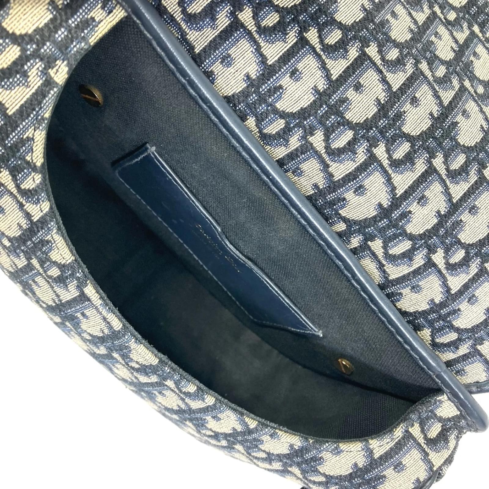 Christian Dior Oblique Shoulder Bag Navy blue ref.1468989