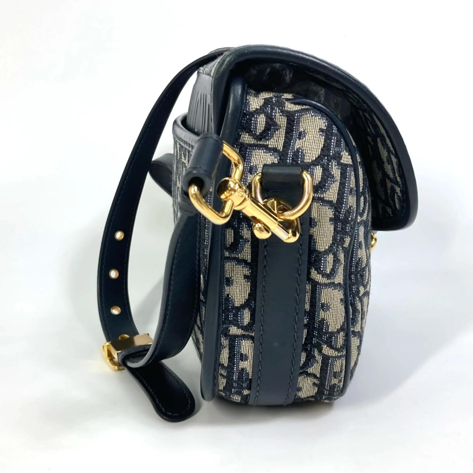 Christian Dior Oblique Shoulder Bag Navy blue ref.1468989