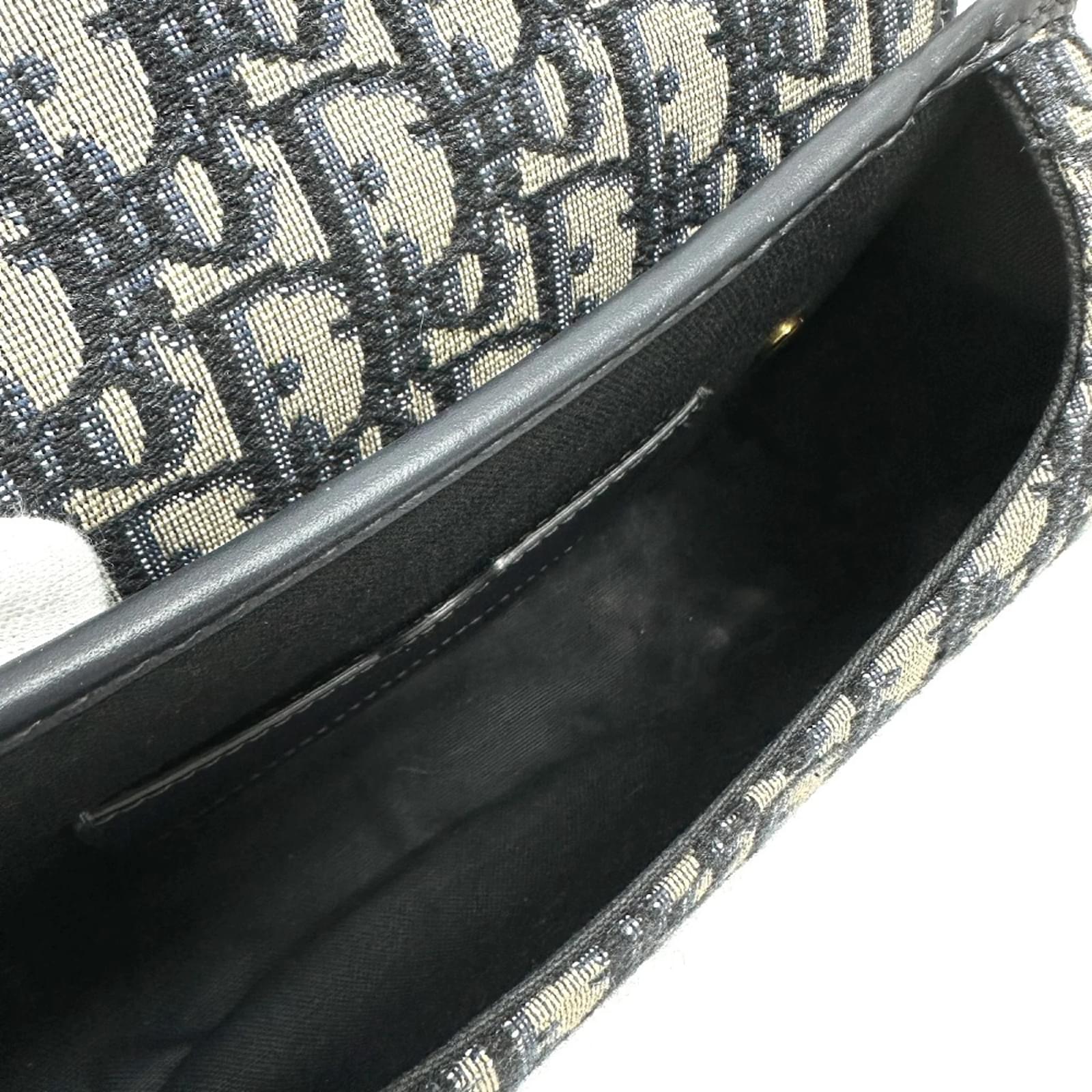 Christian Dior Navy Shoulder Bag Navy blue Cloth ref.1469013