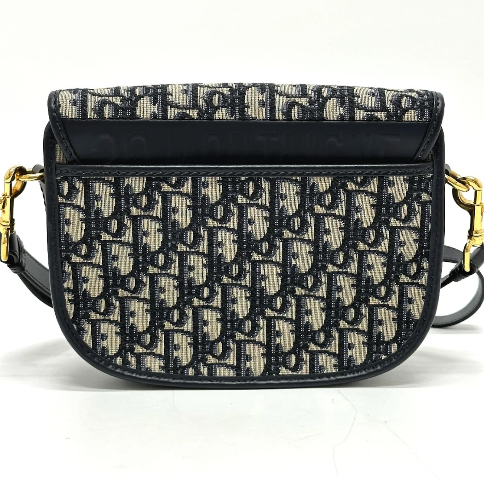 Christian Dior Navy Shoulder Bag Navy blue Cloth ref.1469013