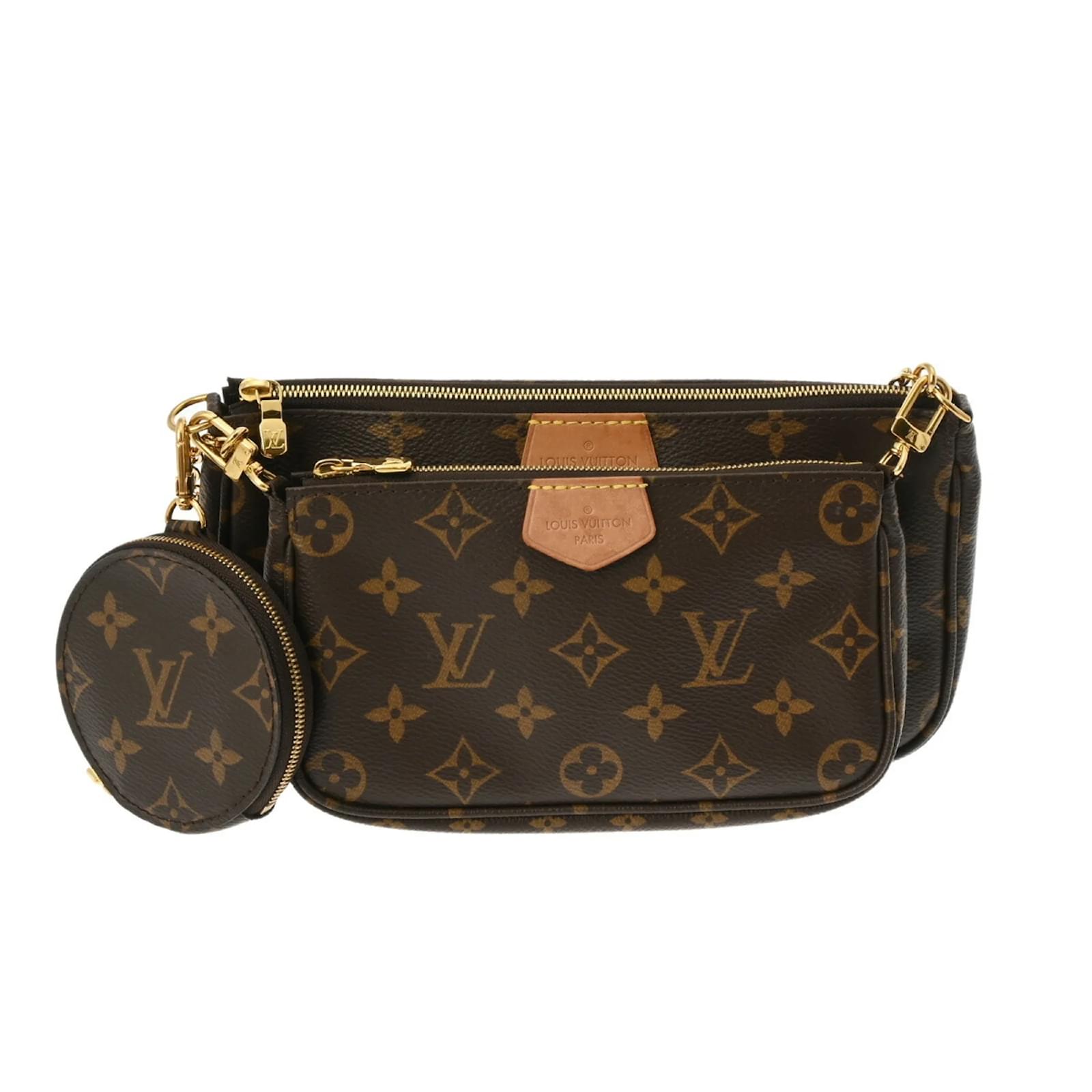 Louis Vuitton Monogram Multi Pochette Accessoires Khaki Monogramm Lackleder ref.1469307 Joli Closet