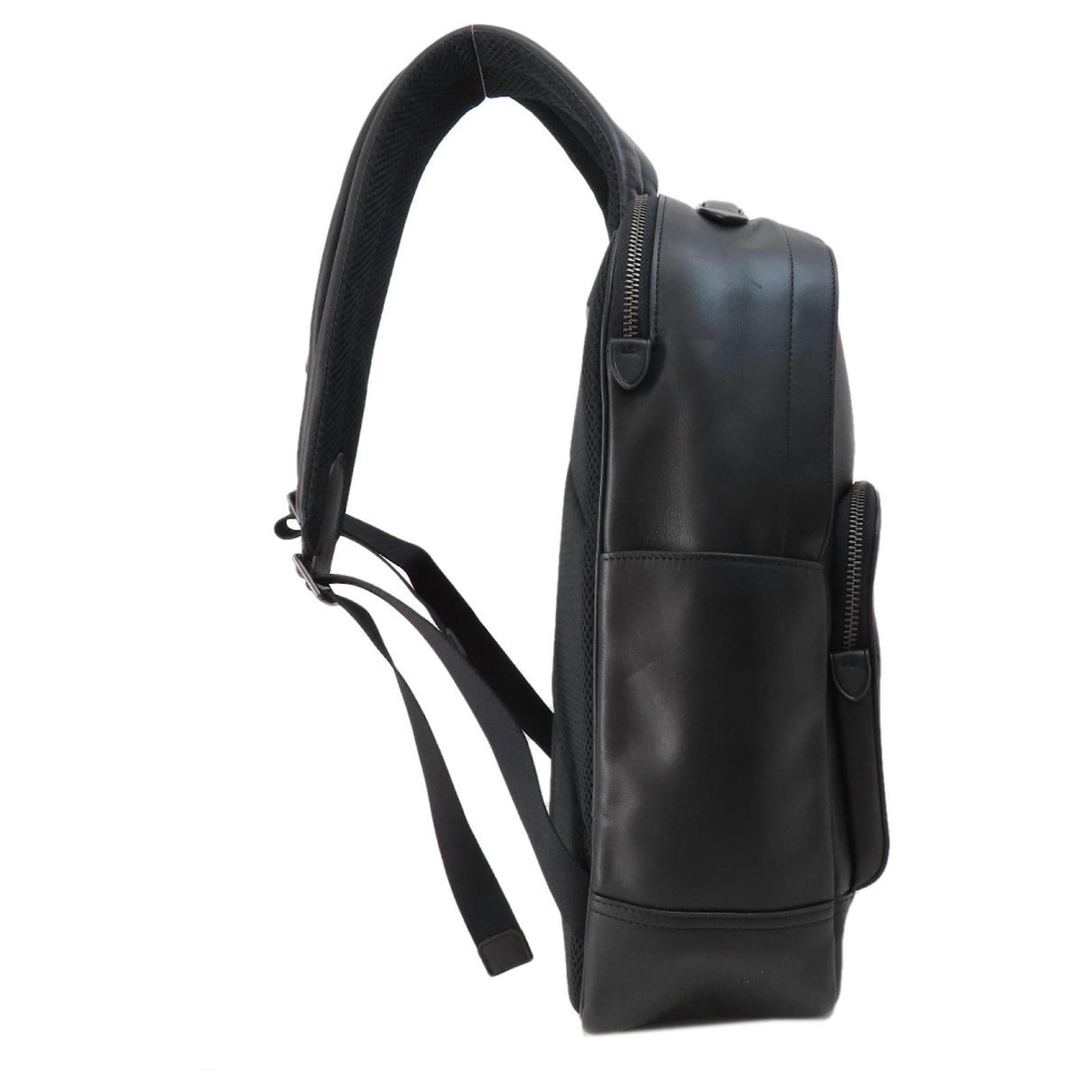 Coach C2934 Graham Leather Backpack Black ref.1469531 - Joli Closet