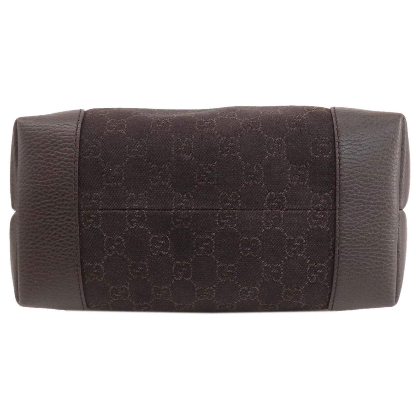 Gucci 353706 Outlet GG Tote Bag for Women Brown Plastic ref