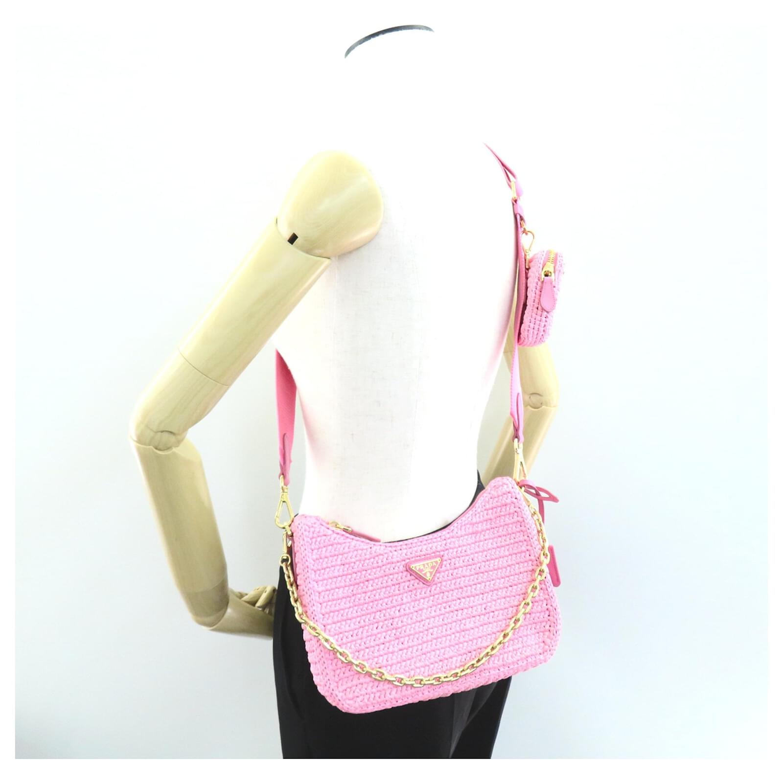 Prada Re-Edition 2-Way Shoulder Bag Pink ref.1470729 - Joli