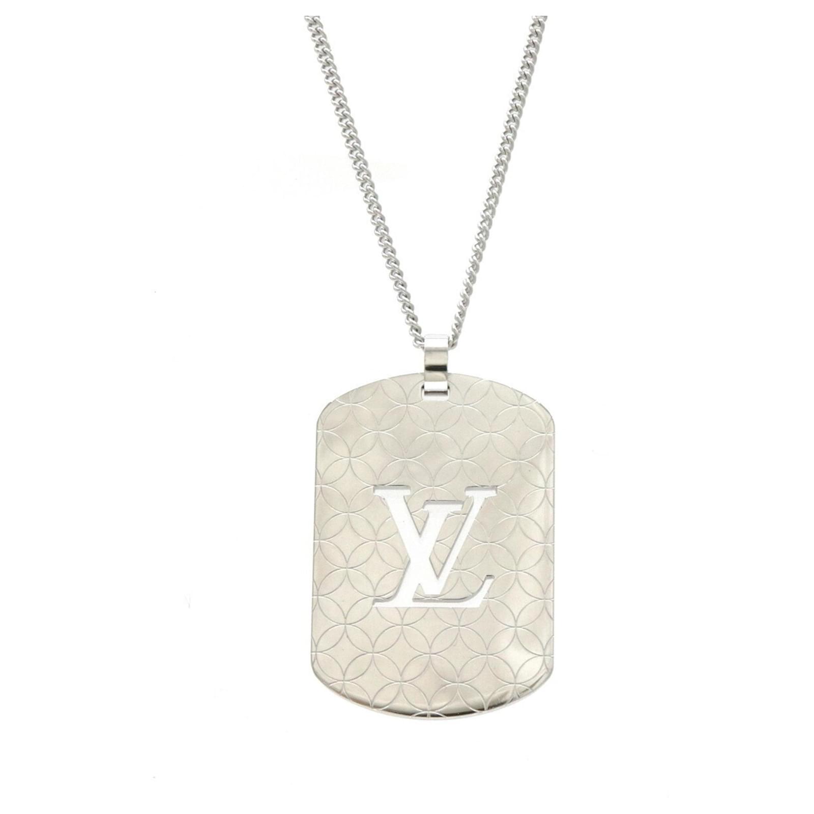 Collar de placa de perro Louis Vuitton Pendant Champs Elysees GM