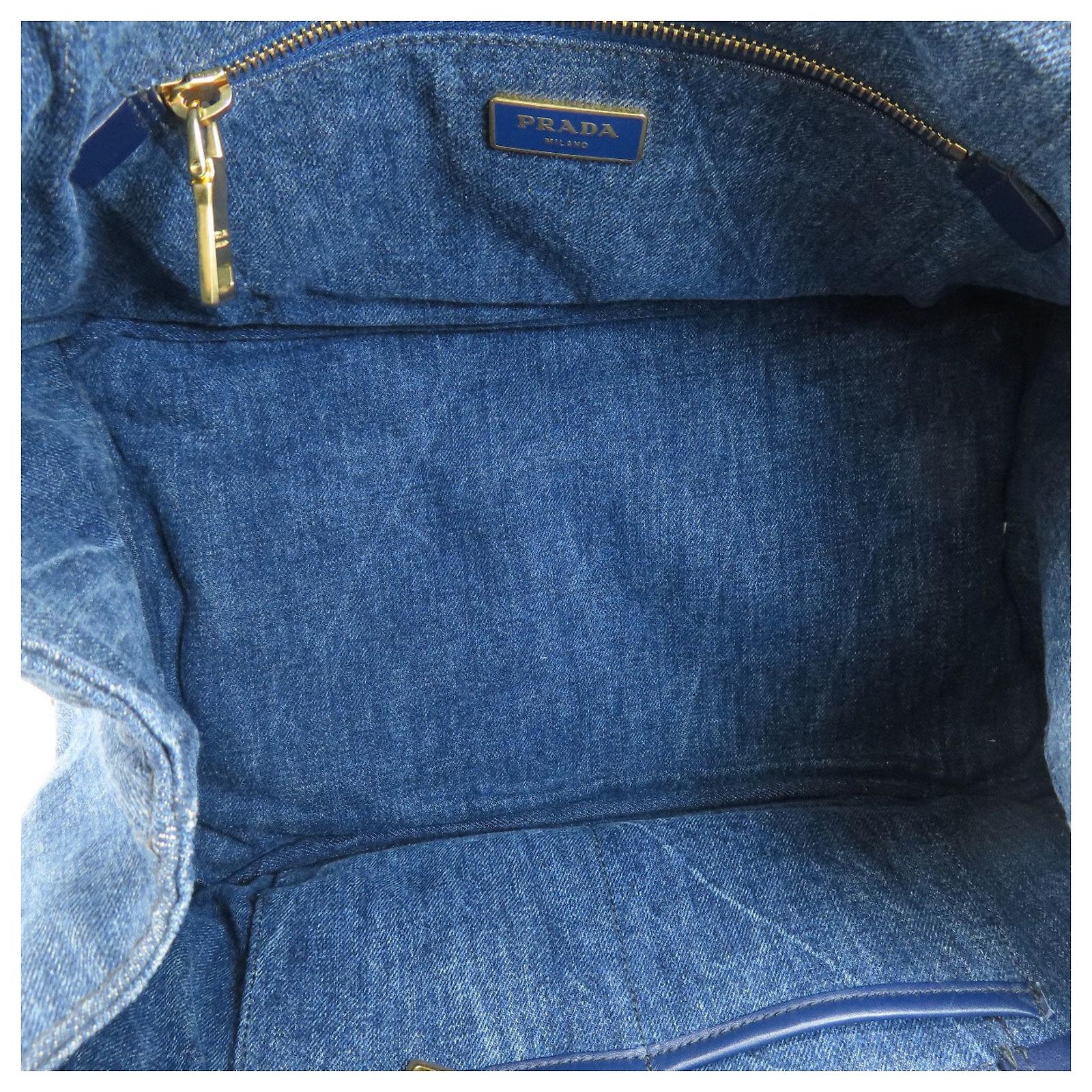 PRADA Denim Tote Bag B1877B