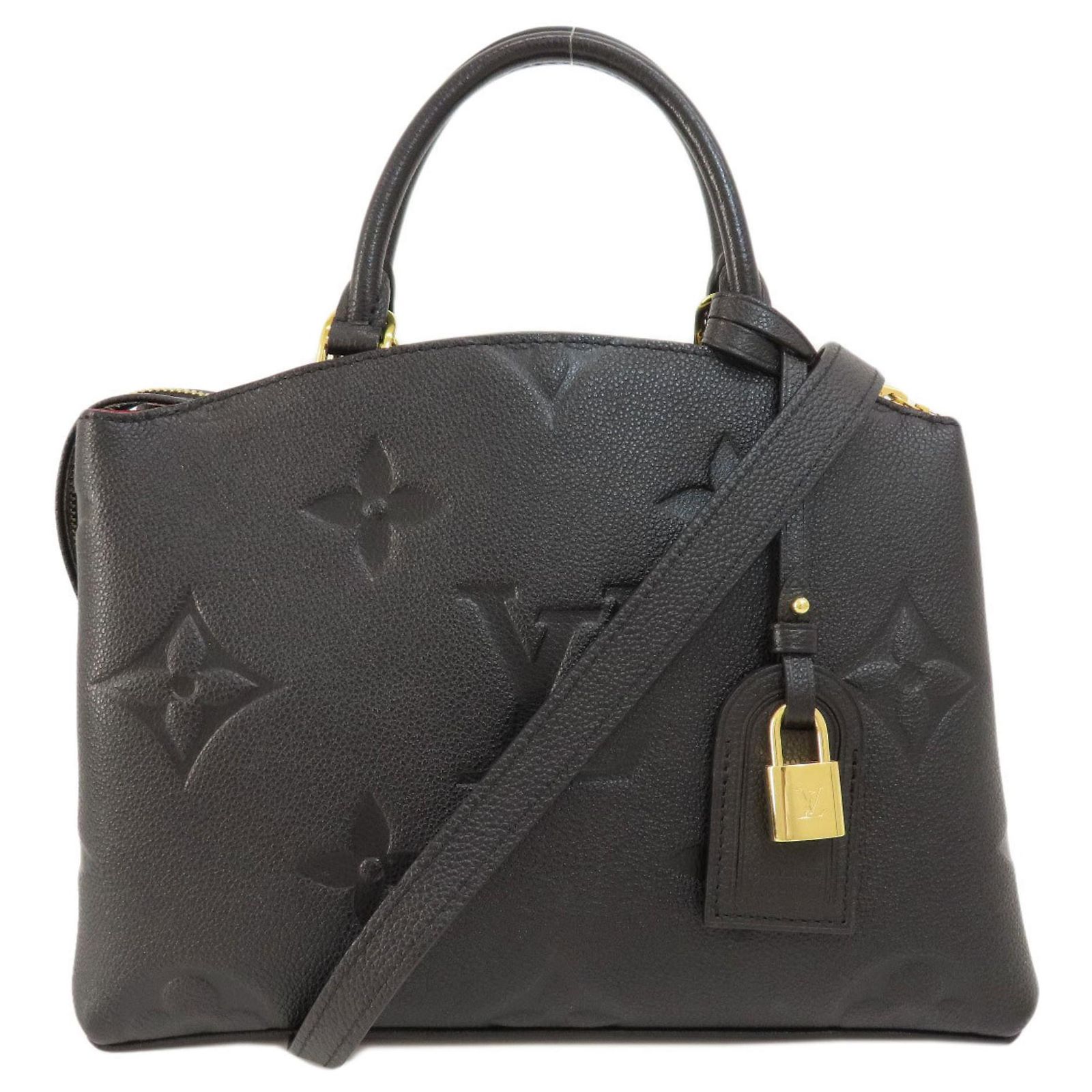 Louis Vuitton M58916 Petit Palais PM Empreinte Handtasche Schwarz 