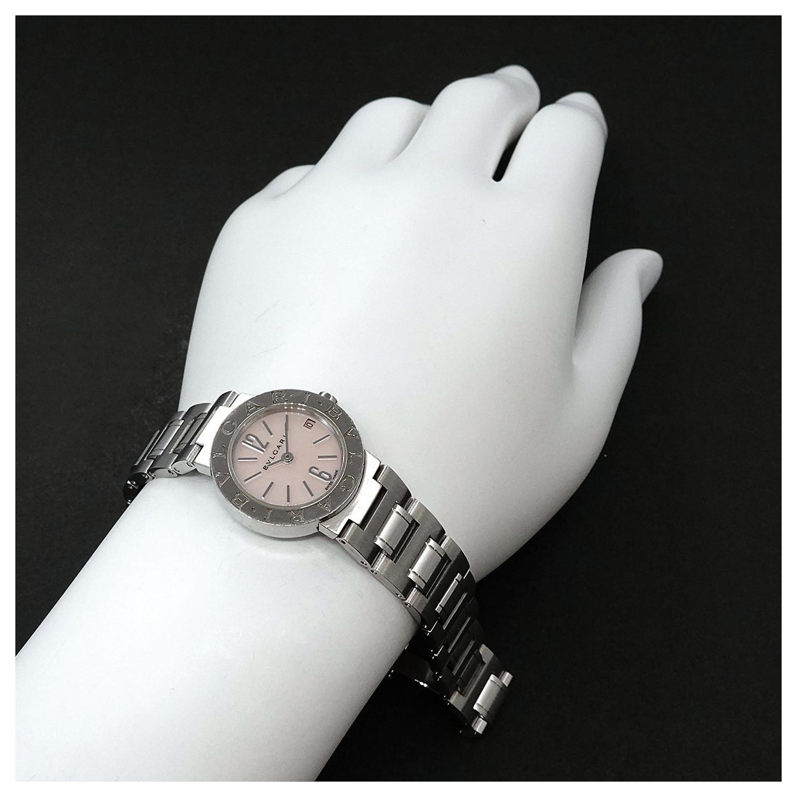 BVLGARI Bulgari Bulgari Watches BB23SS Stainless Steel Pink shell used ブルガリ ブルガリブルガリ BB23SS ピンクシェル/ダイヤモンド  main image 2