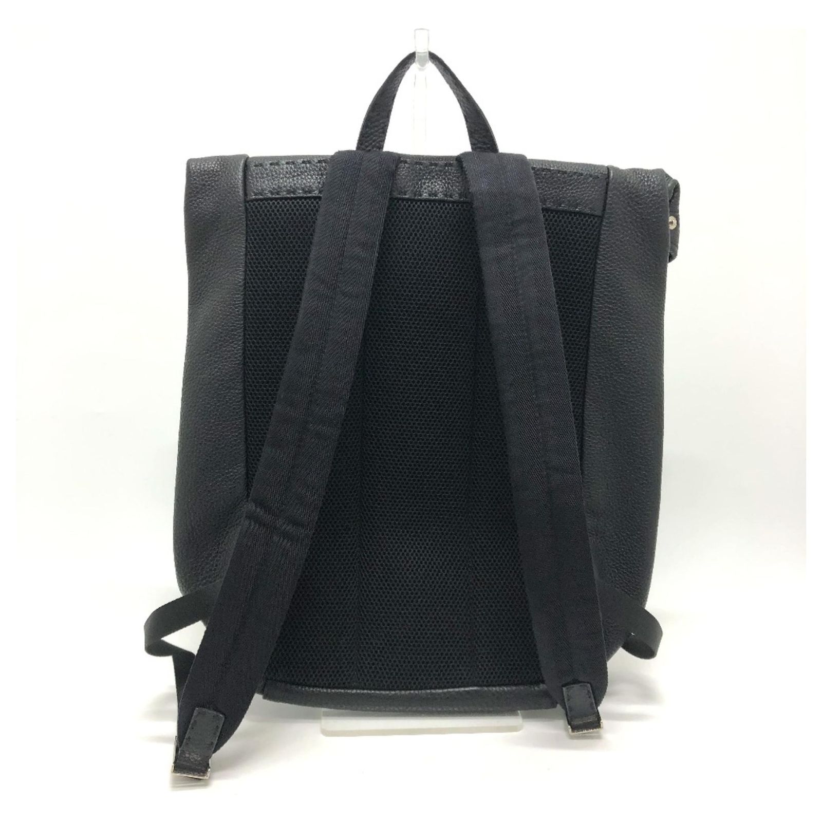 Fendi 7VZ011 Black Leather Backpack ref.1472370 - Joli Closet