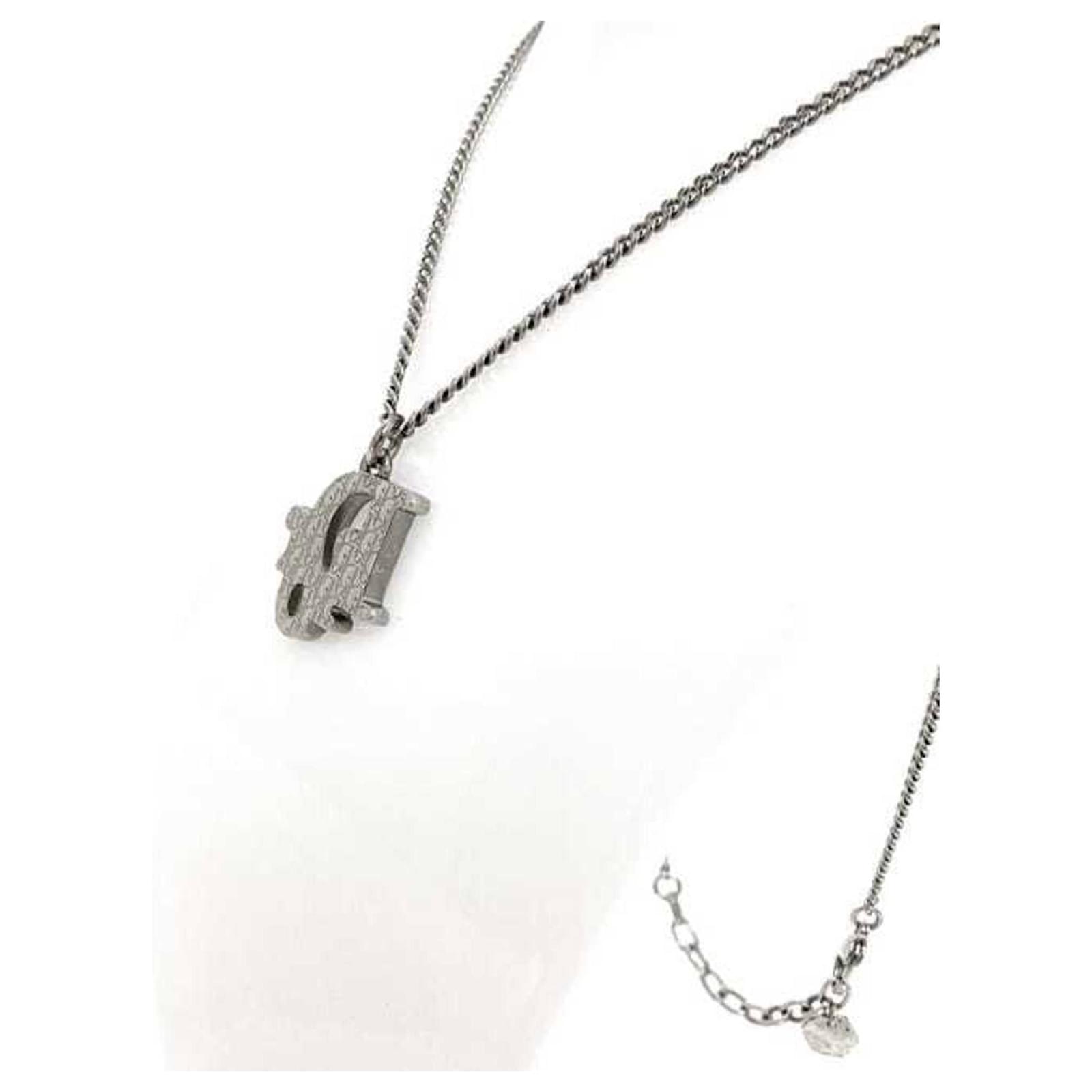 アクセサリー Christian Dior Trotter Silver Necklace Christian Dior Trotter Necklace Silver x Blue Women | eBay