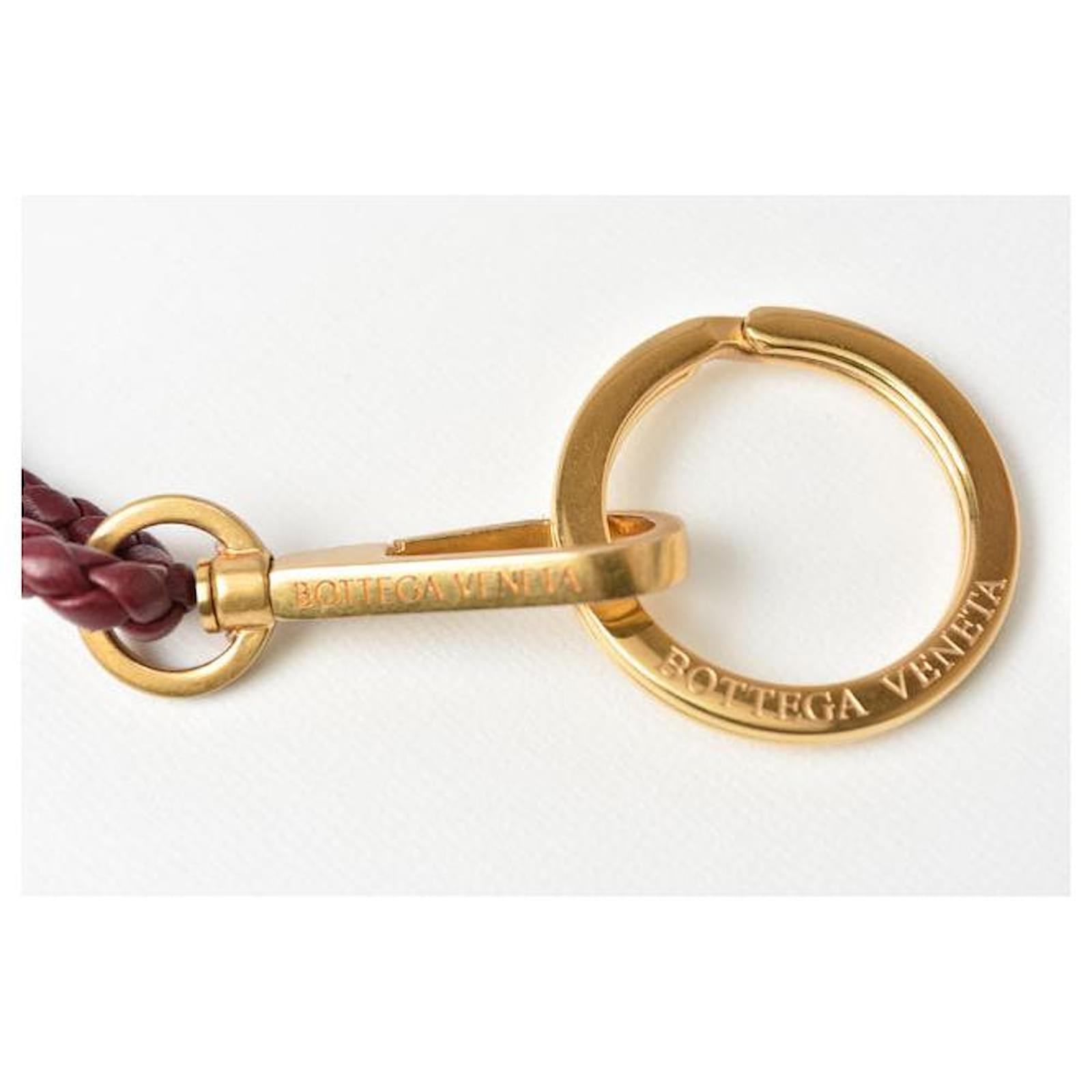 Autre Marque Bottega Veneta Leather Keyring/Neck Strap