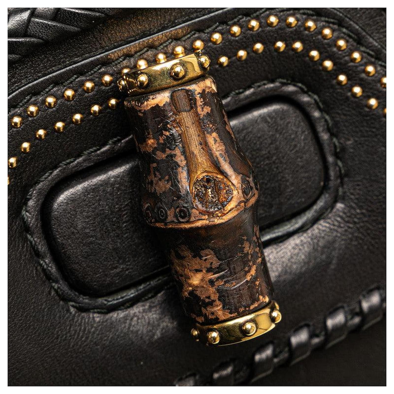 ❤︎ こ こ ち ぃ ❤︎様 Autre Marque Gucci Leather New Bamboo Studs Handbag 263970