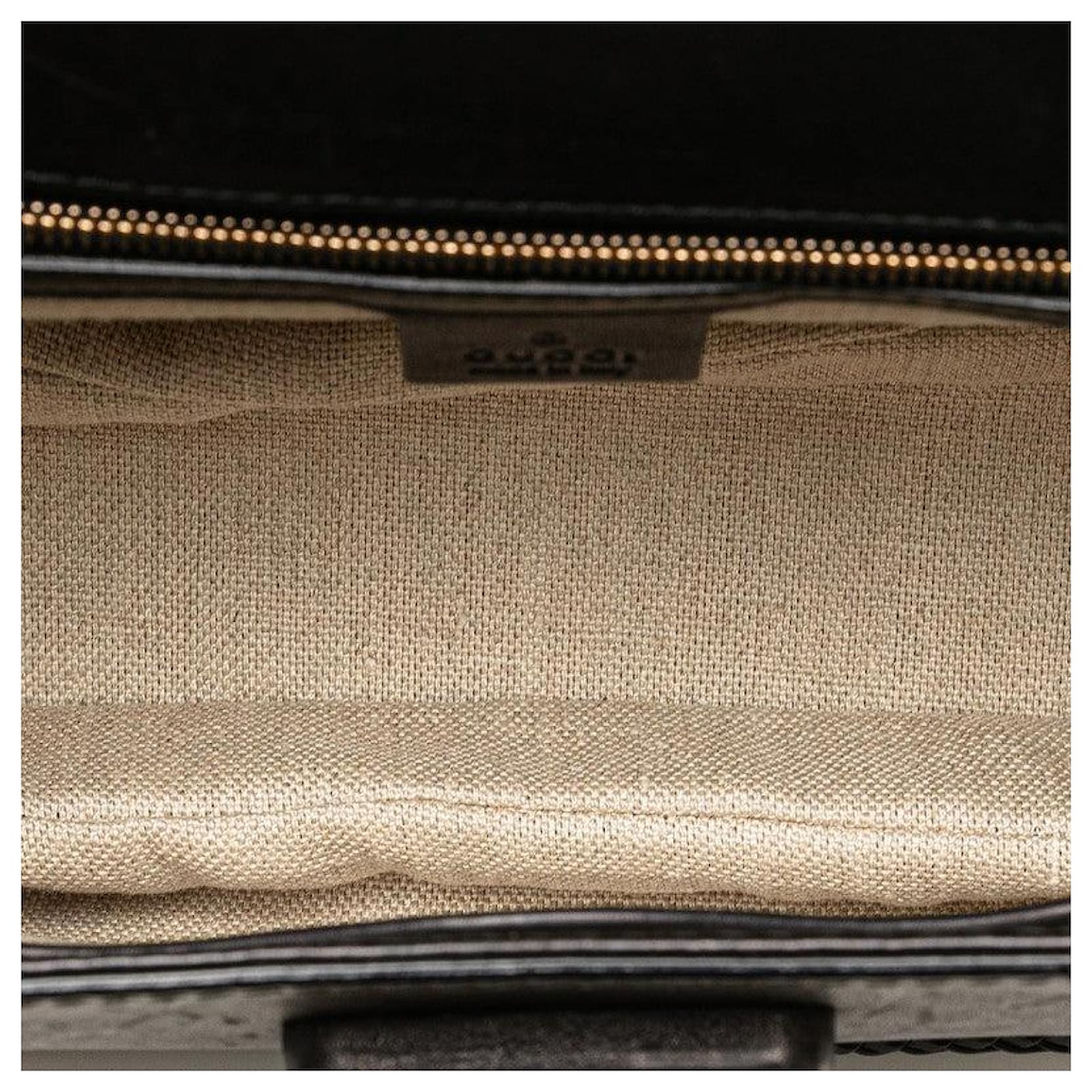 Autre Marque Gucci Leather New Bamboo Studs Handbag 263970