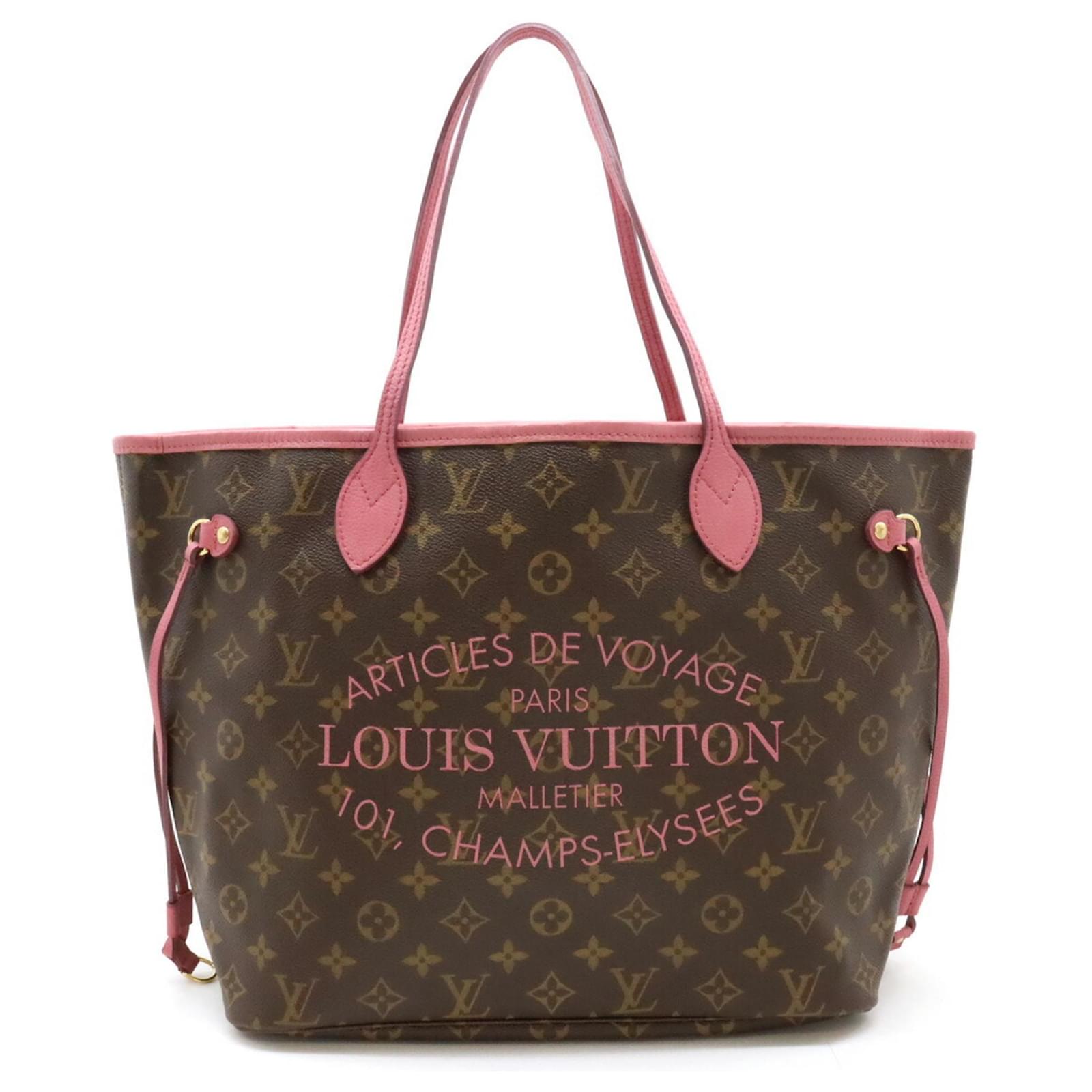 Neverfull MM Tote Bag Monogram Ikat Flower von Louis Vuitton Pink  