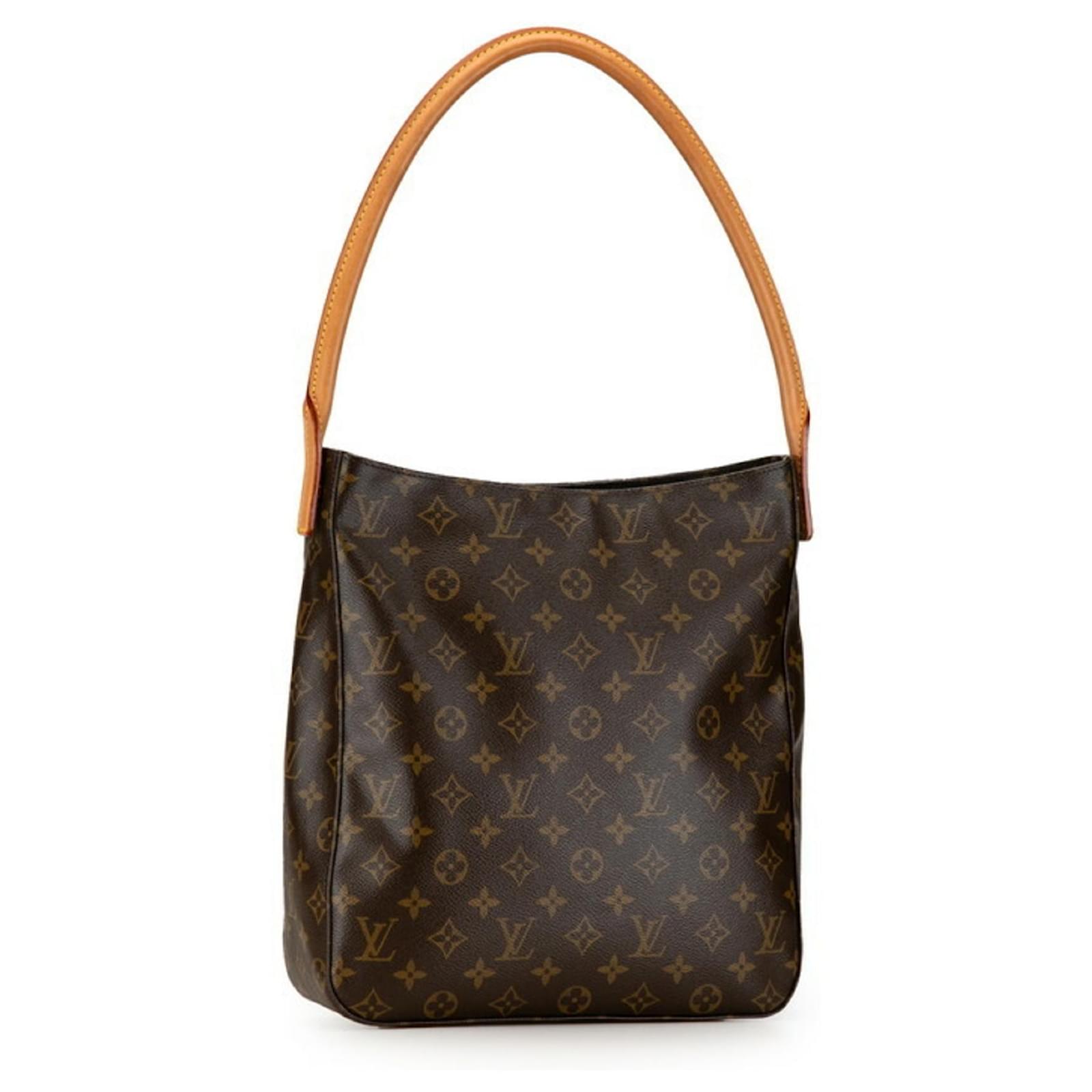 Louis Vuitton Monogram Looping GM Schultertasche Braun Leder  