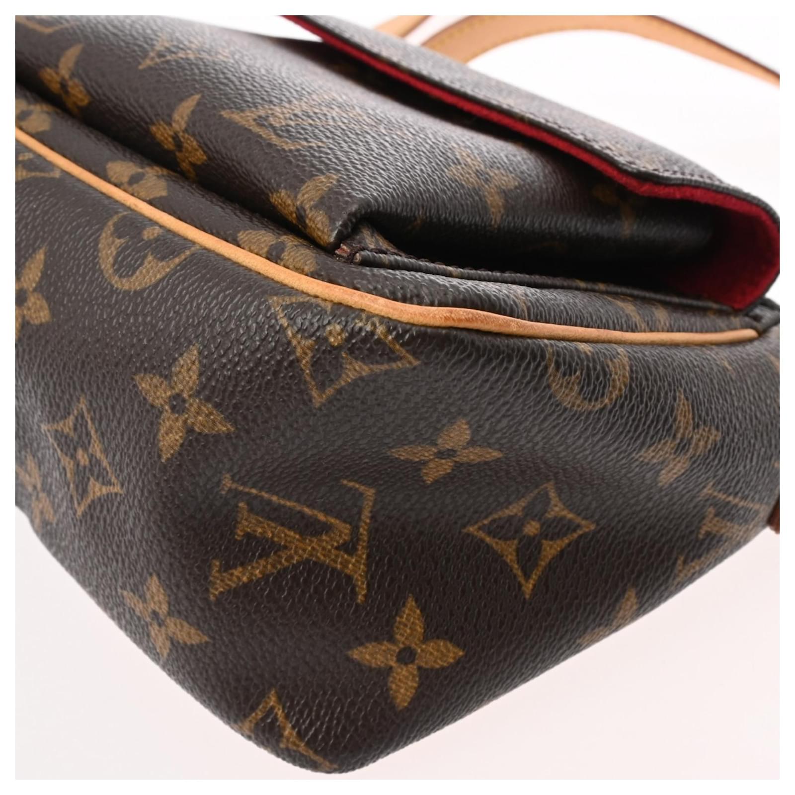 Louis Vuitton Monogram Vivacite PM Schultertasche Braun Monogramm 