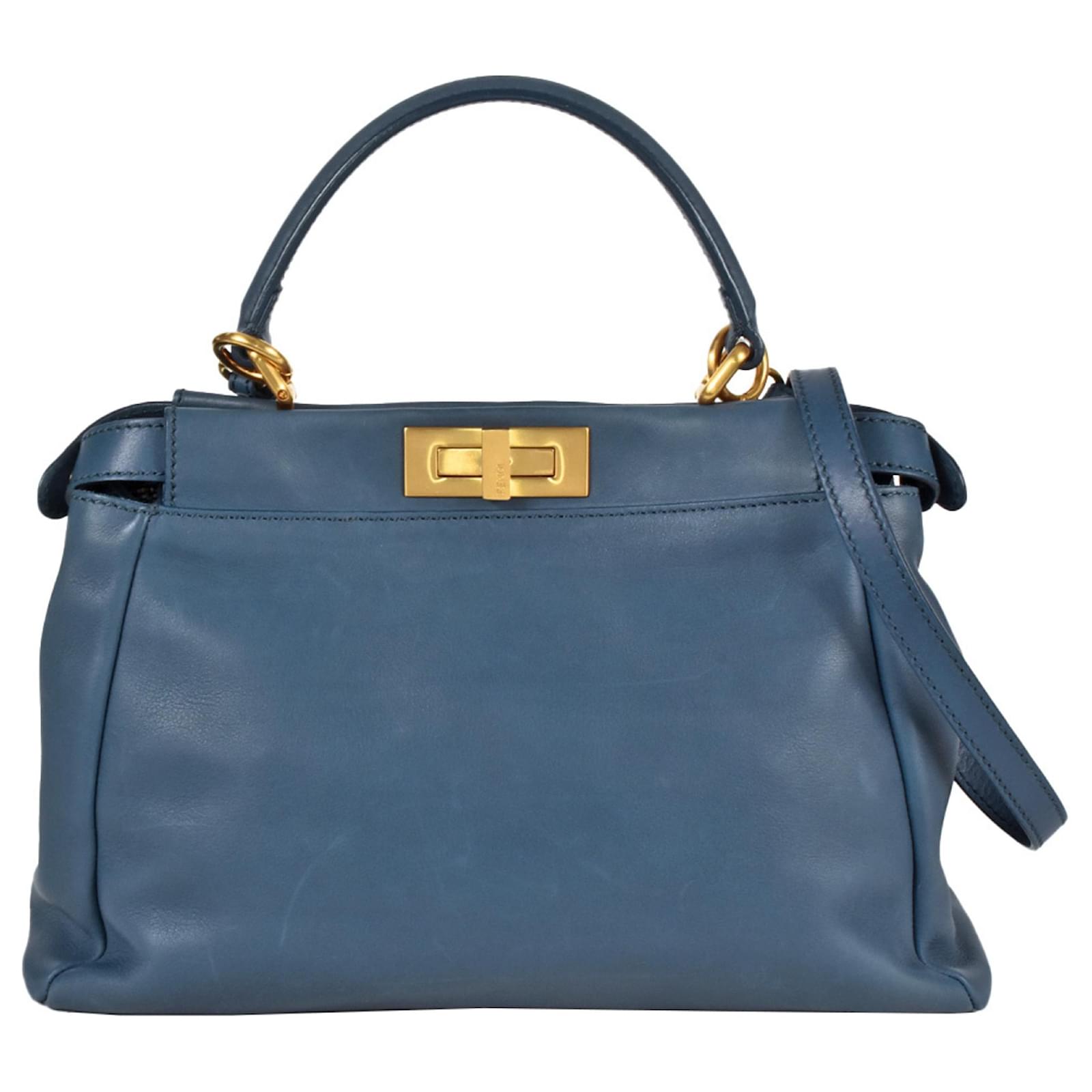 Fendi peekaboo navy on sale