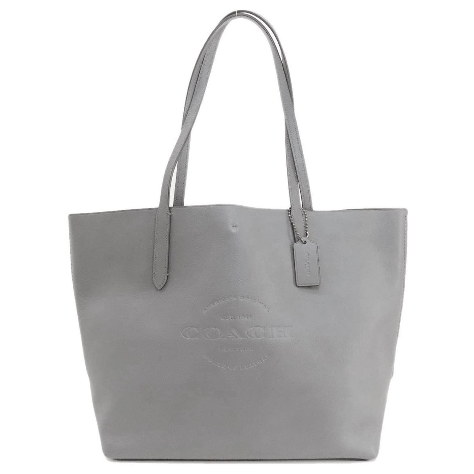 COACH コーチ トートバッグ レザー グレー 大容量 F59403 COACH コーチ トートバッグ レザー グレー 大容量 F59403
