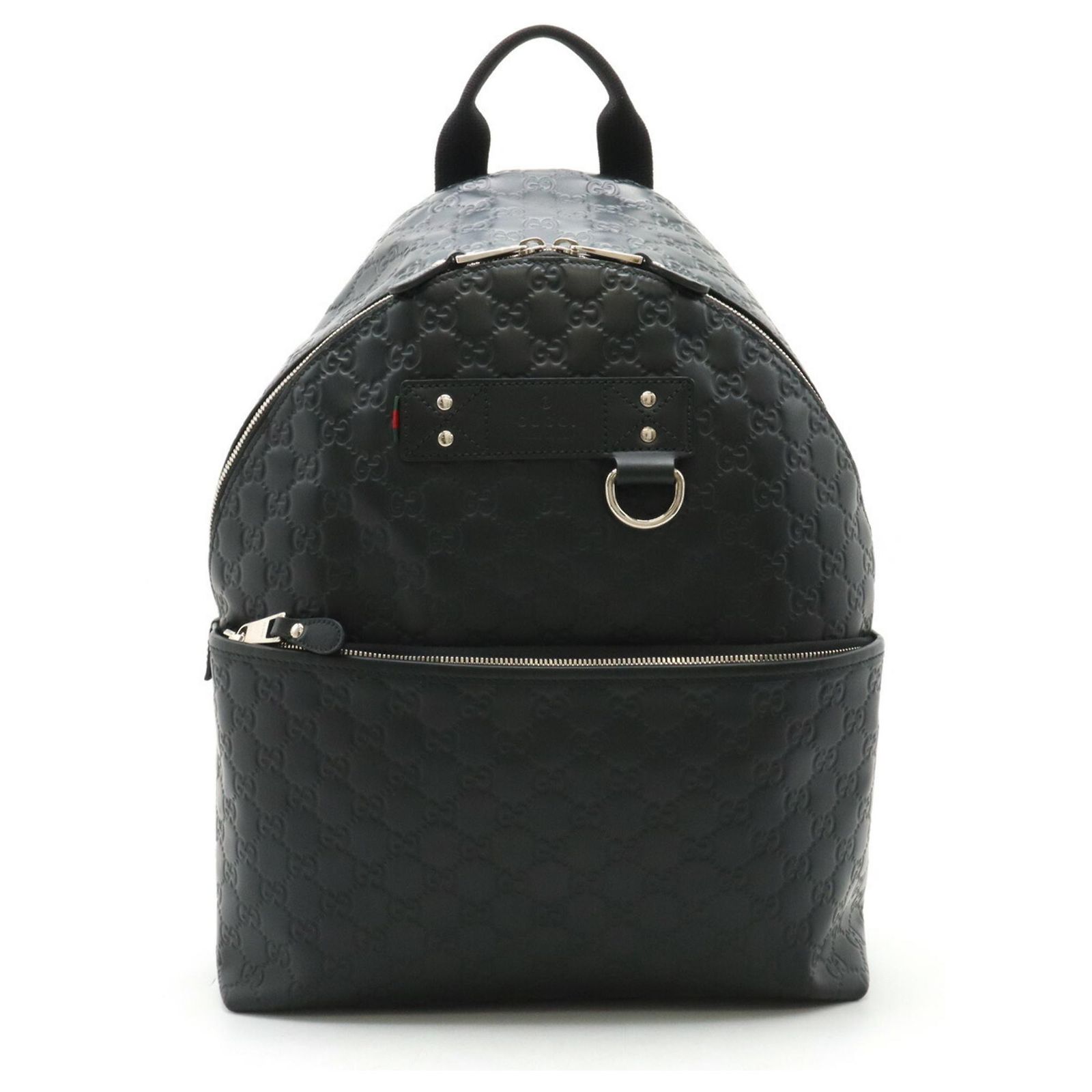 Gucci Rubber Guccissima Leather Backpack Black Gucci Guccissima Rubber Backpack Black Leather ref.1469715  main image 3