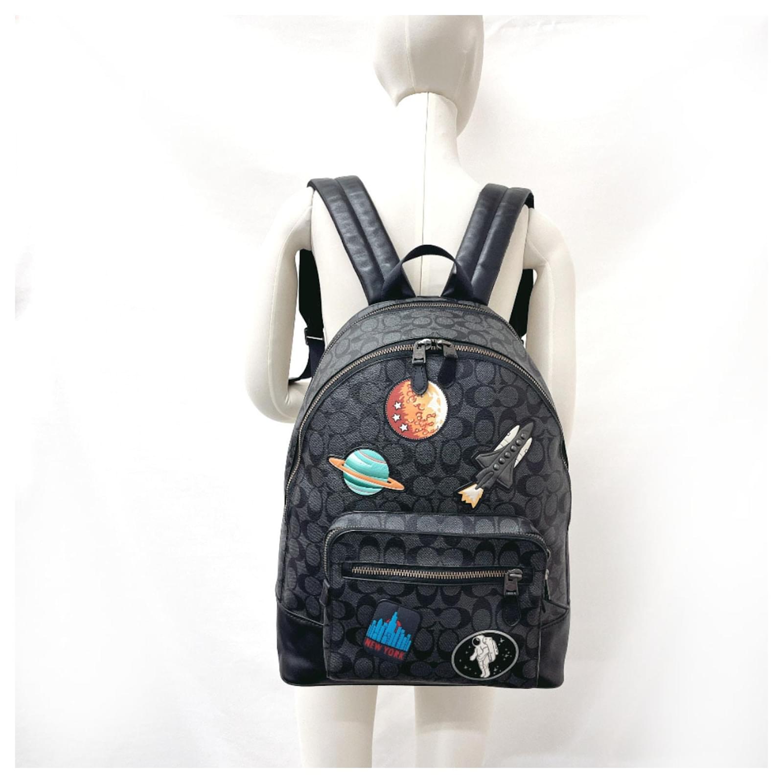 COACH NASA Collaboration Black PVC Backpack Plastic ref.1488646