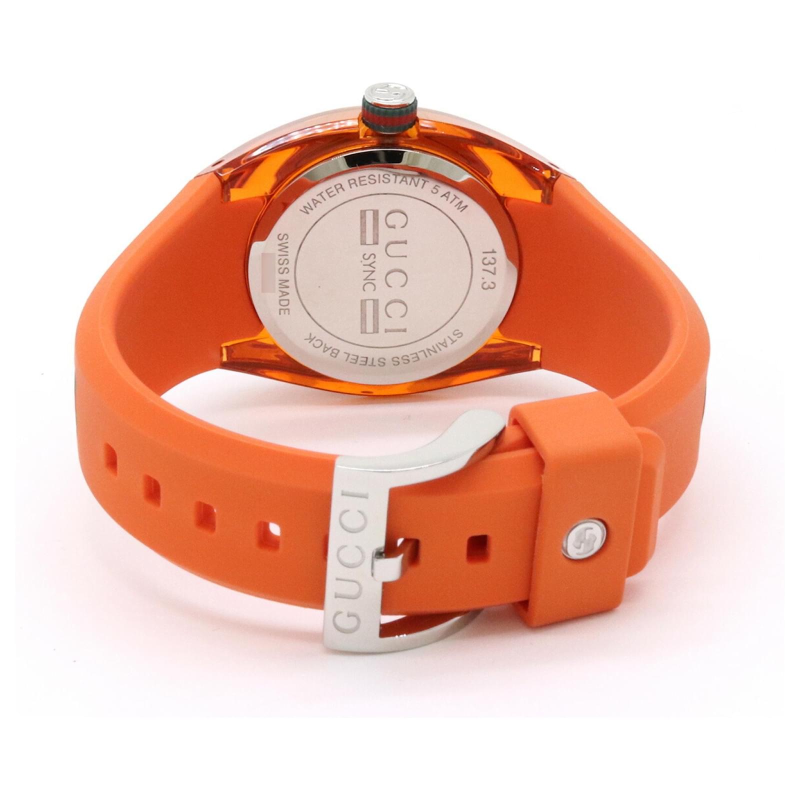Gucci Sync Orange Dial Women s Quartz Watch ref.1488940 Joli Closet
