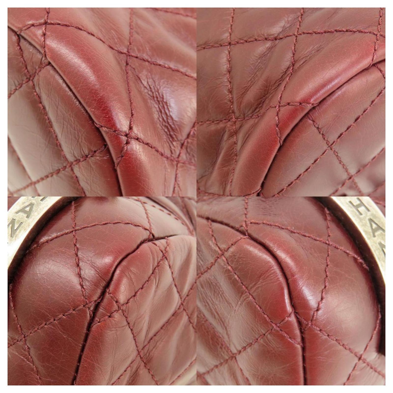 CHANEL Red Quilted Nylon Coco Mark Matelasse Backpack Made in Italy 1489359-2.jpg main image 2