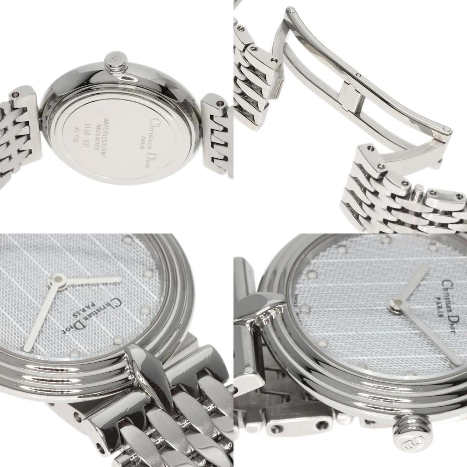Christian Dior D68-100 Stainless Steel Ladies Watch ref.1489678