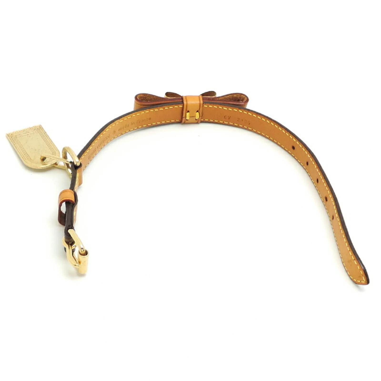 Louis Vuitton Collier Baxter XS Dog Collar Brown Damier ebene
