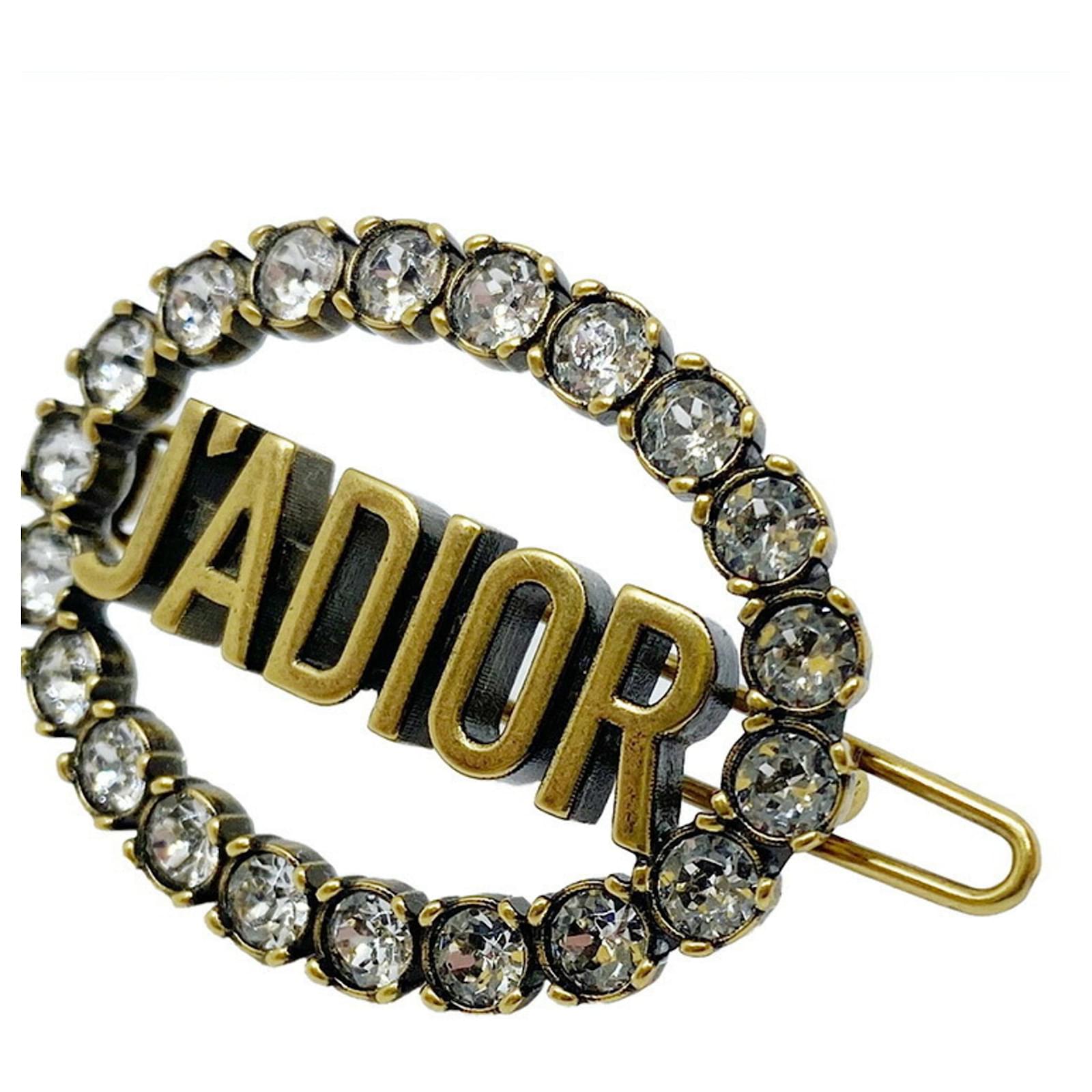 JADIORクリスタルヘアピン Christian Dior J'ADIOR Hair Clip Golden ref.1491513 - Joli