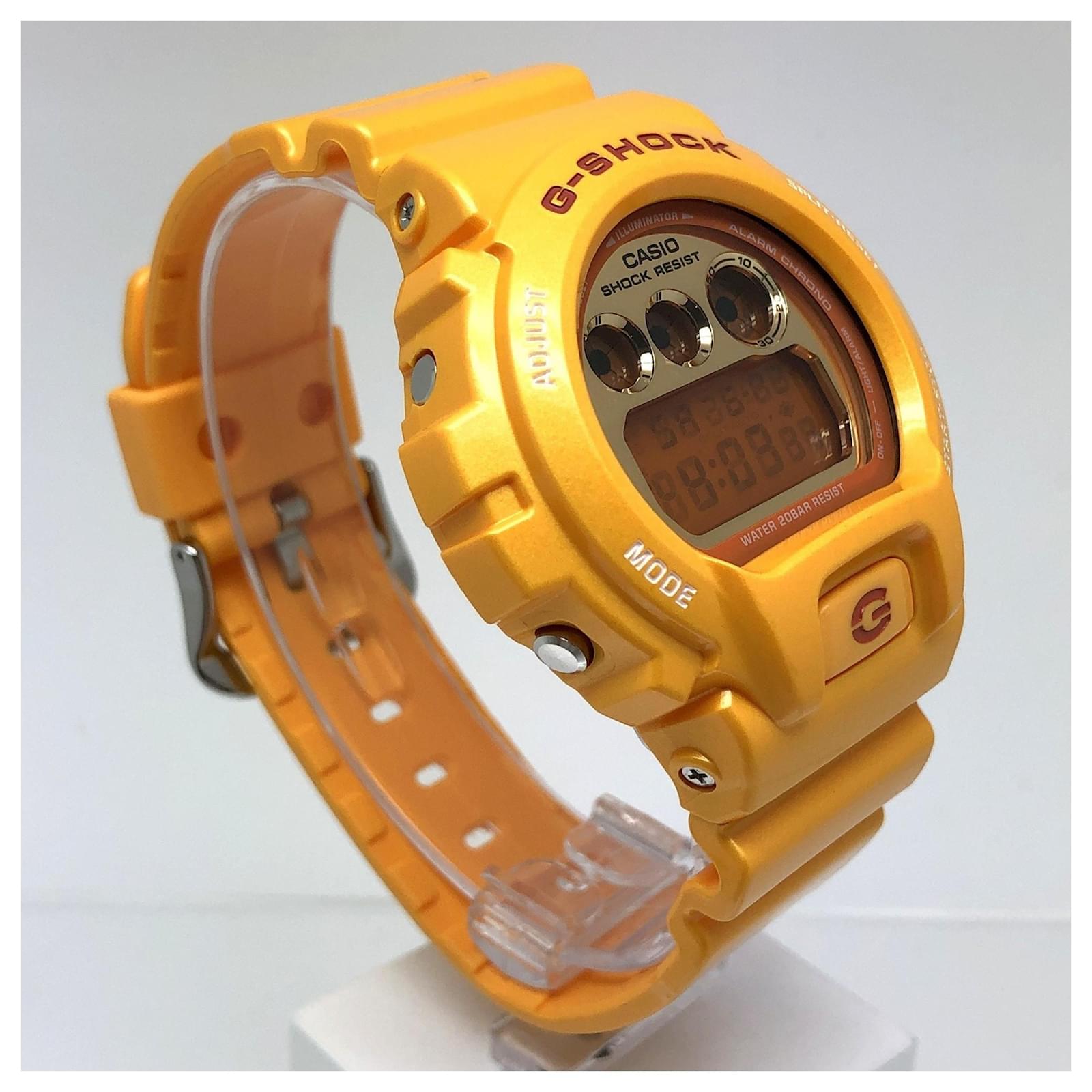 Casio Dw 6900 G Shock Uhr Gelb Dw 6900 Gelbe Armbanduhr G-SHOCK