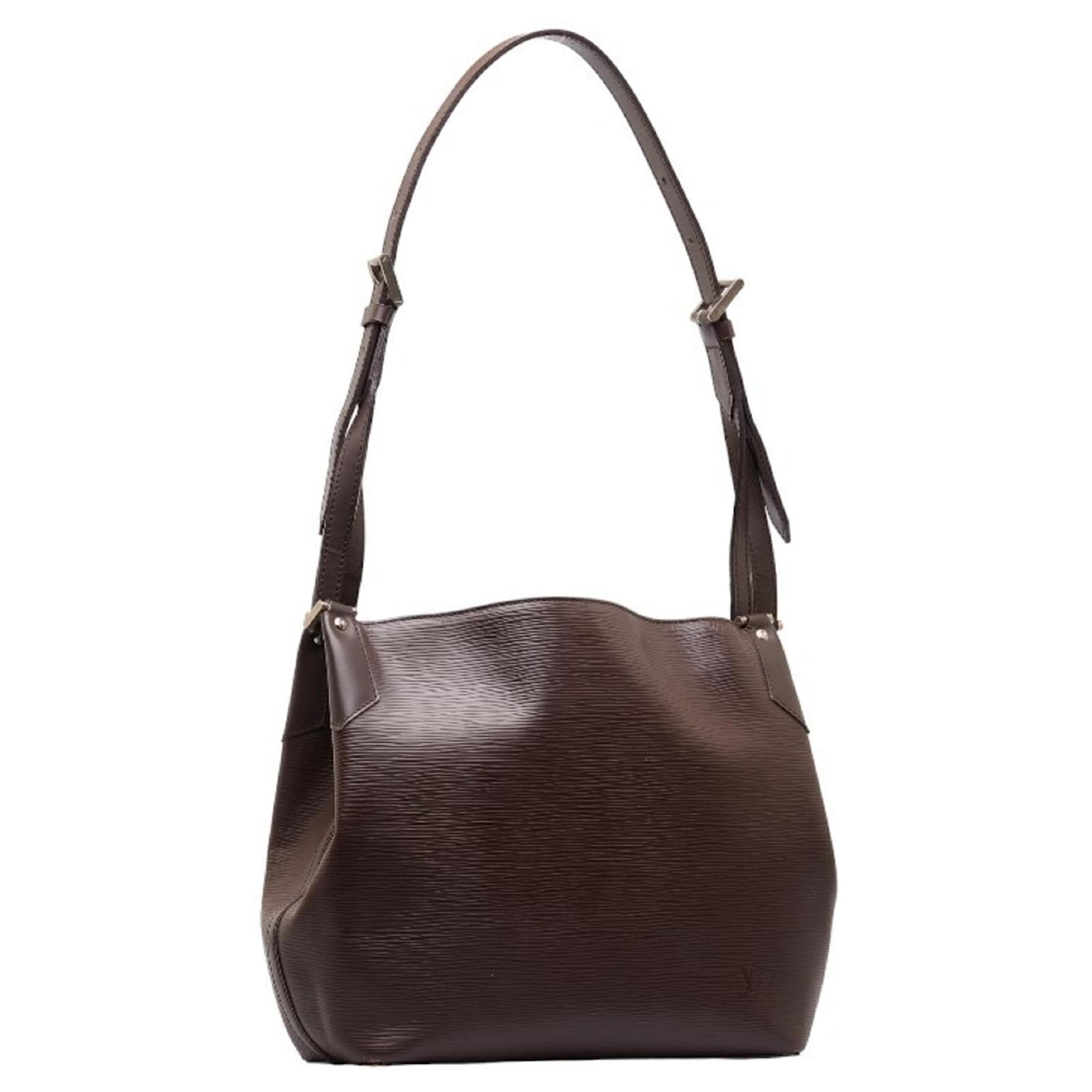 Louis Vuitton Epi Mandala MM Schultertasche Braun Leder ref 