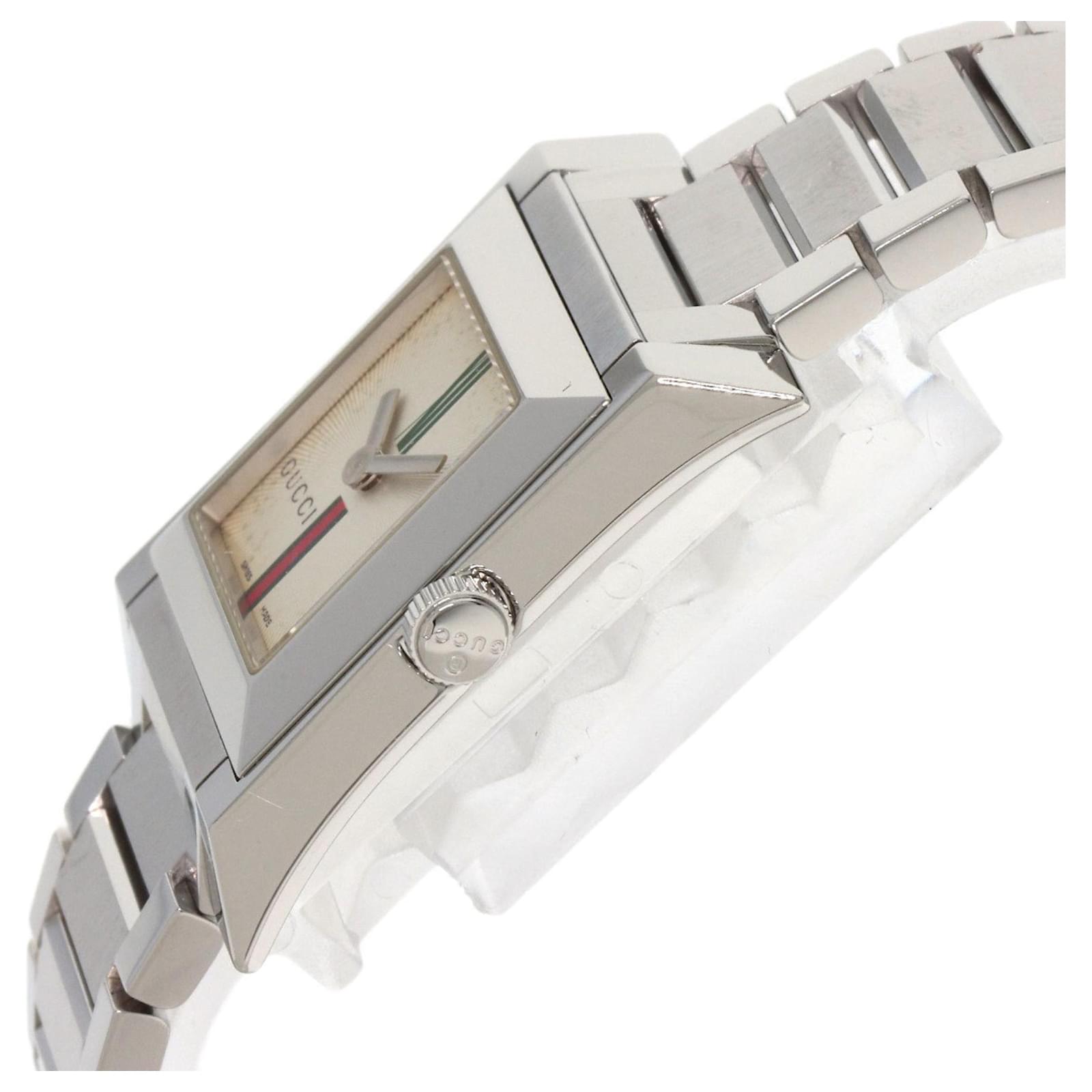 GUCCI スクエアフェイス 腕時計 シルバー　111L ジャック Gucci 111L Square Face Watch ref.JC1492543 (Sold) - Joli Closet