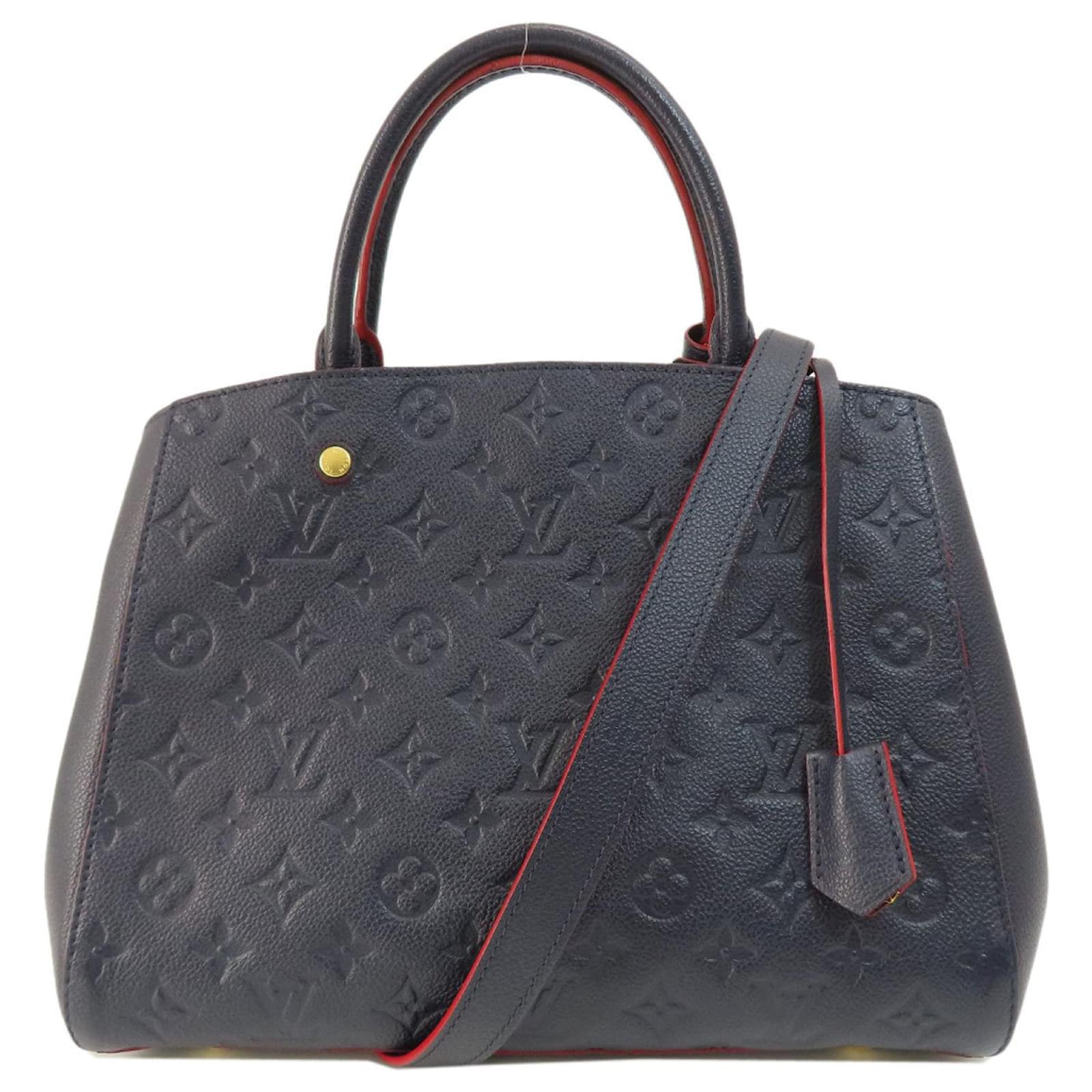 Louis Vuitton Empreinte Montaigne MM Handbag Navy blue ref.1492547 - Joli  Closet