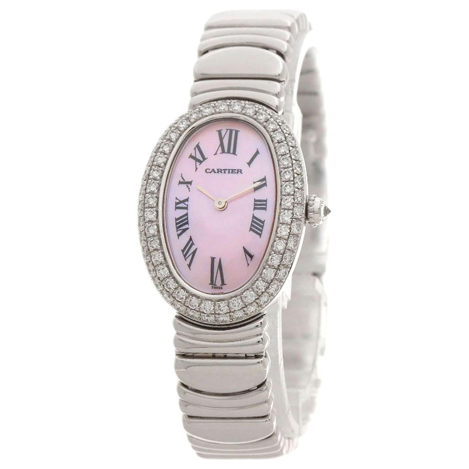 Orologio Cartier WB5097L2 Baignoire Bezel Doppio Diamante ref