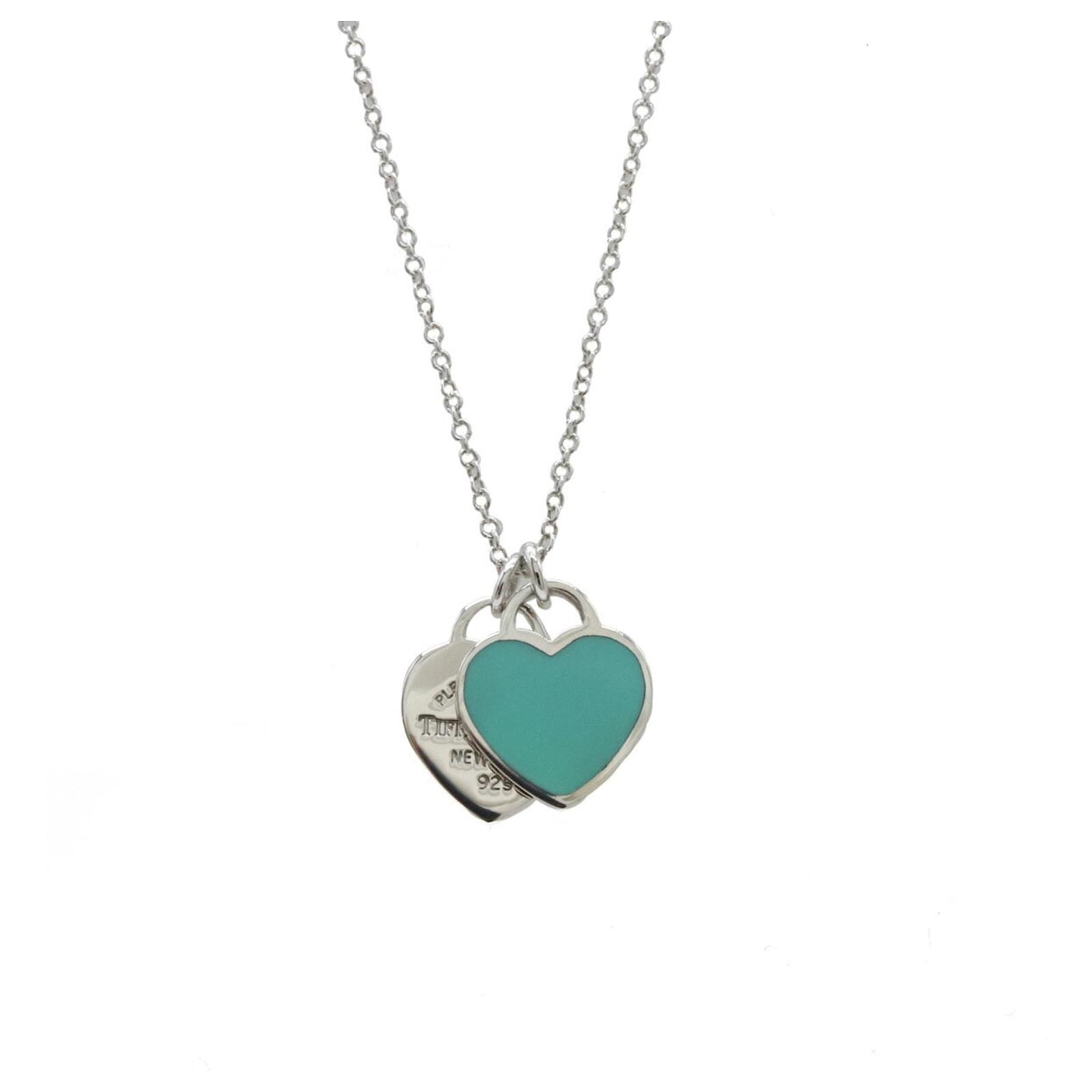 Double heart tag fashion pendant