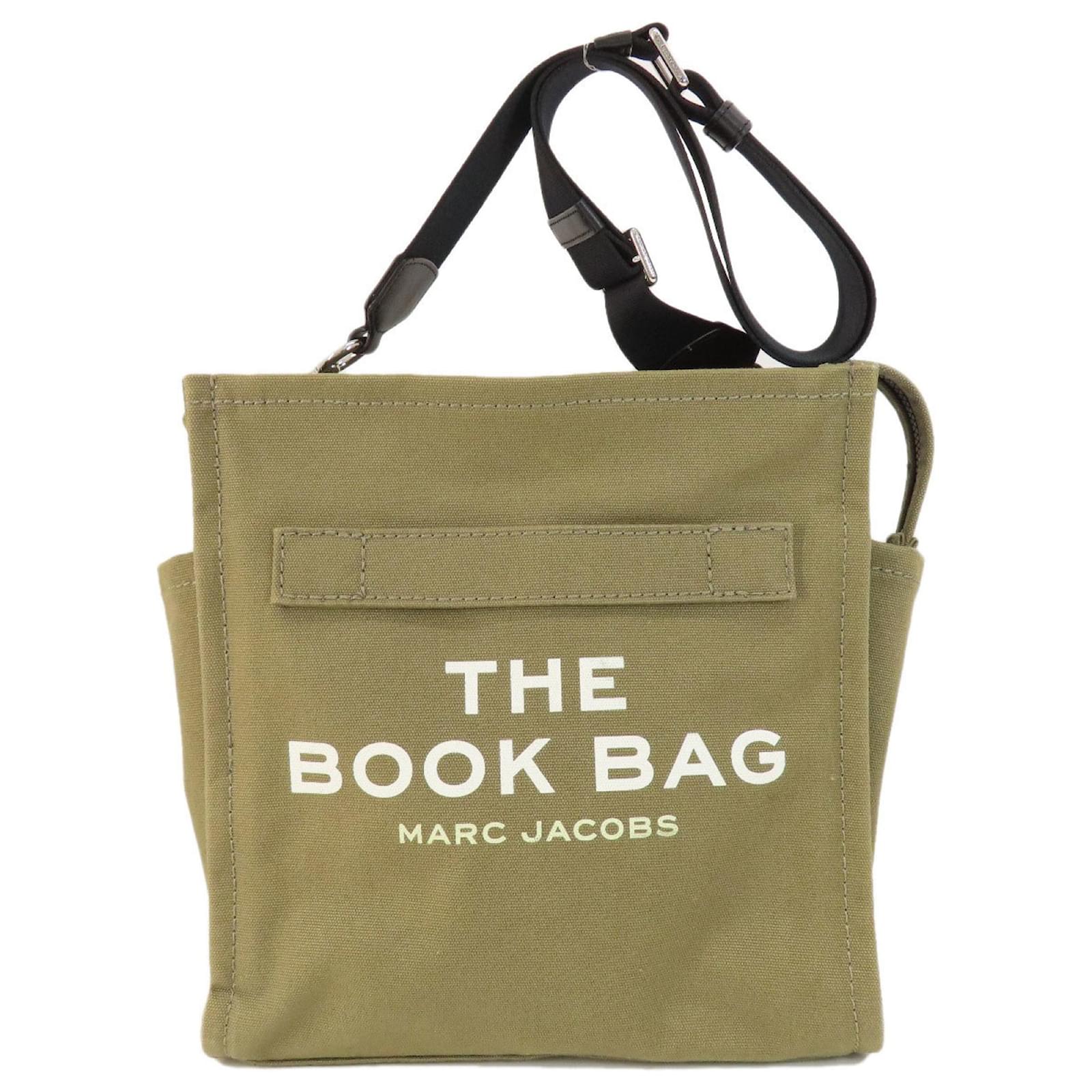 Marc Jacobs The Book Bag Shoulder Canvas Green Cloth ref.JC1493569