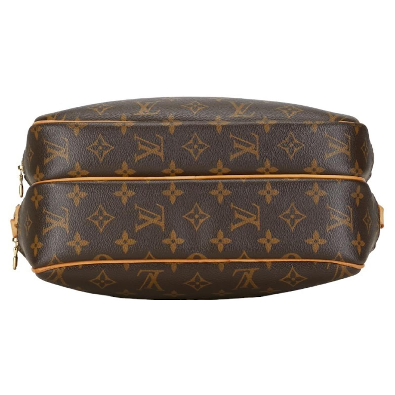 Louis Vuitton Monogram Reporter PM Schultertasche Braun Kunststoff 