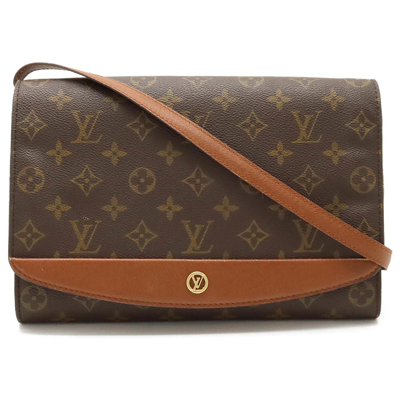 Louis Vuitton Monogram Bordeaux Schultertasche Clutch Lackleder  