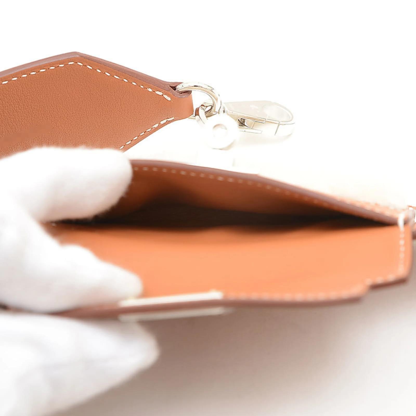 Hermès Hermes Bandouliere Kelly Pocket Strap Brown Red Beige