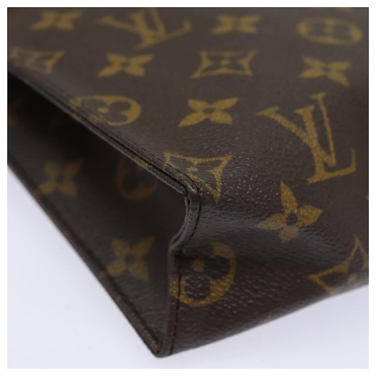 LOUIS VUITTON Monogram Poche Toilette 26 Pouch M47542 LV Auth 