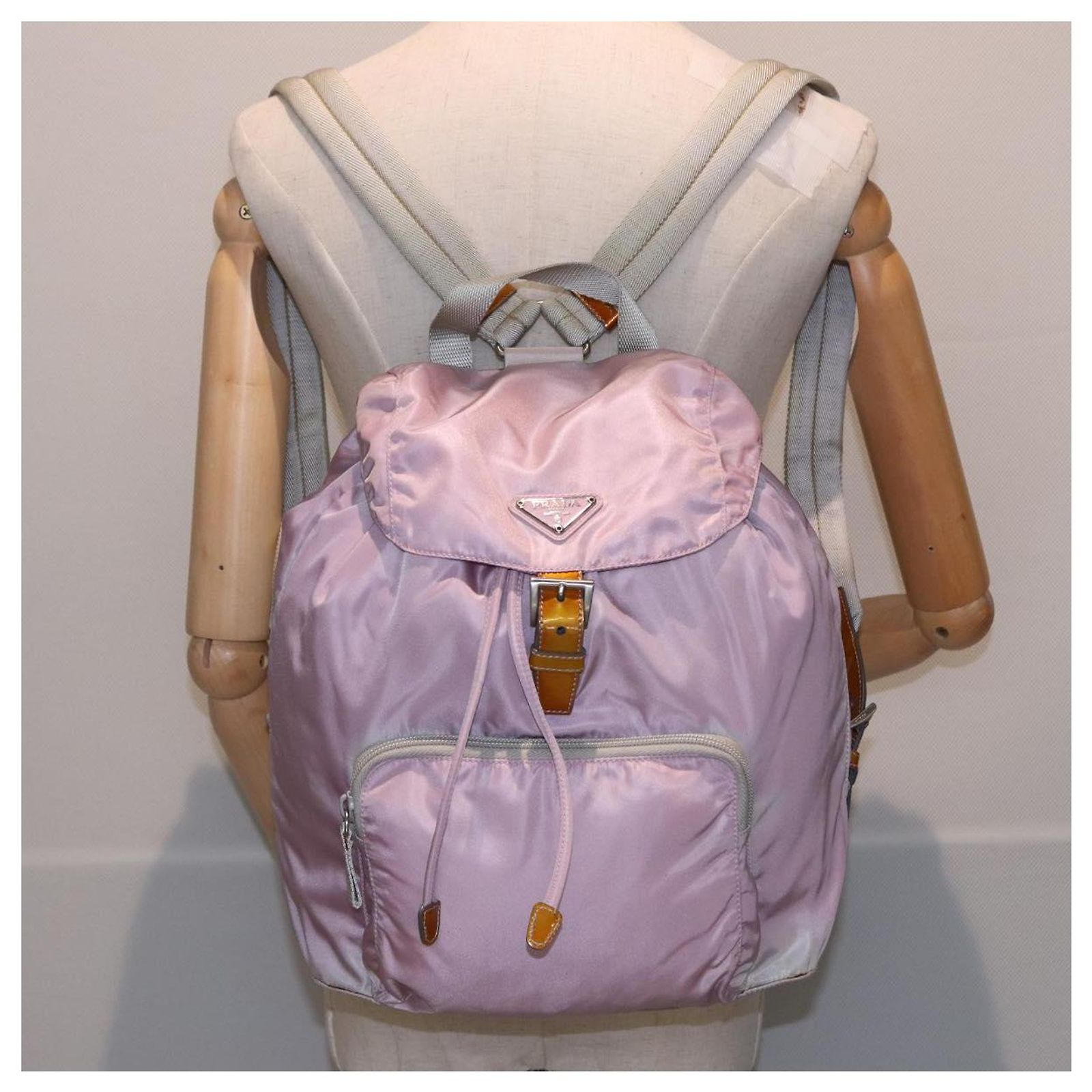PRADA Backpack Nylon Pink Auth 81180 ref.1498356 - Joli Closet display picture 3