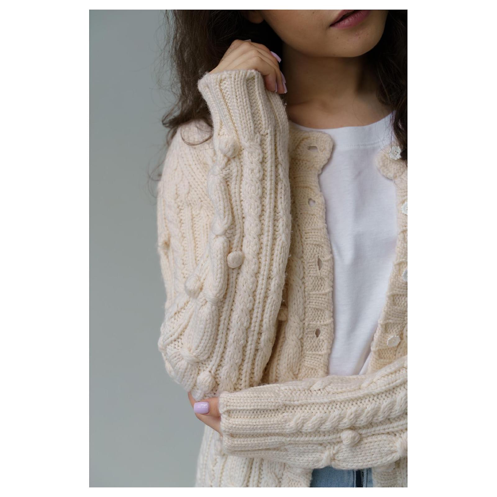 Christian Dior 2005 & John Galliano wool cardigan IT 44 Beige ref