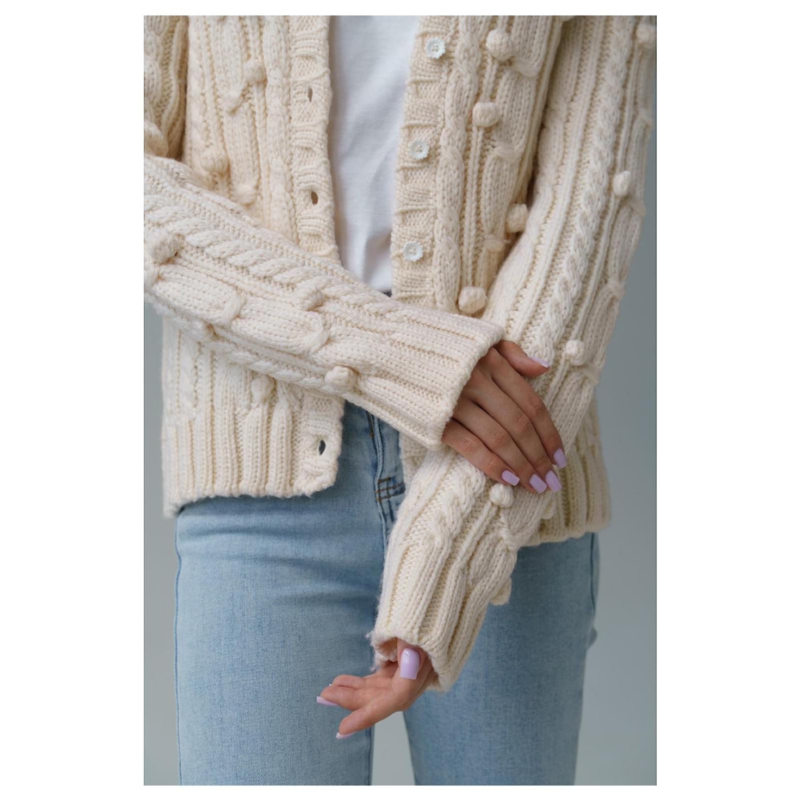 Christian Dior 2005 & John Galliano wool cardigan IT 44 Beige ref
