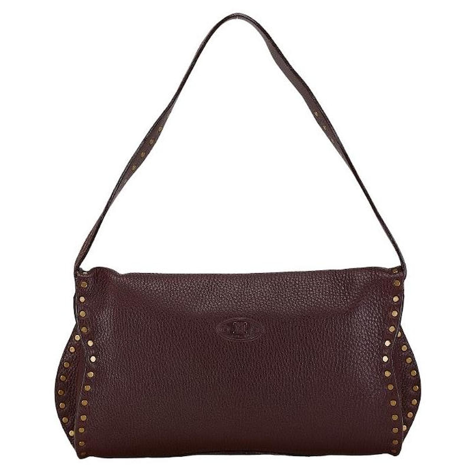 バッグ CELINE One shoulder belt bag leather Celine One Shoulder Belt Bag Brown Leather Handbag Auth | eBay