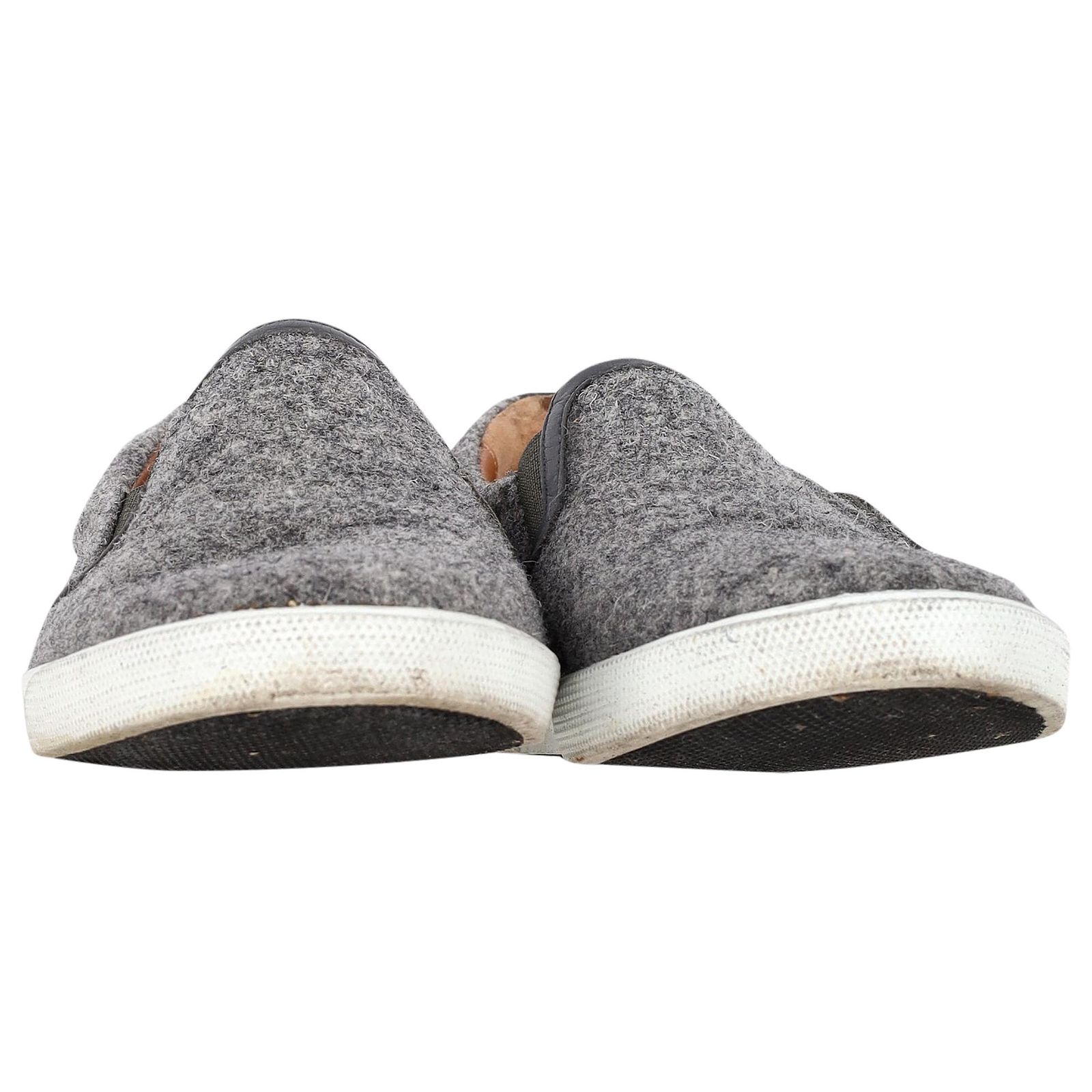 Jimmy Choo Slip-On Loafers in Grey Wool ref.1500976 - Joli 