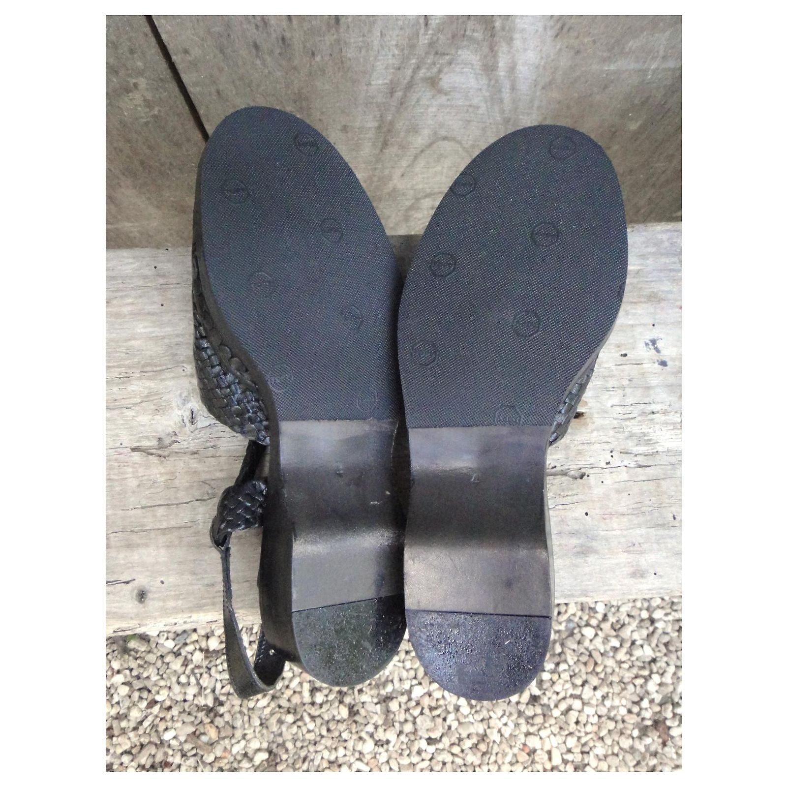 Sandales Homme Cuir Stéphan KELIAN - Taille 43 - Noir - Occasion