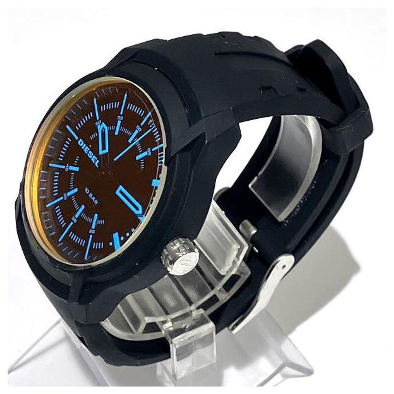 Autre Marque Diesel DZ-1819 Black Rubber Quartz Watch for Men in 